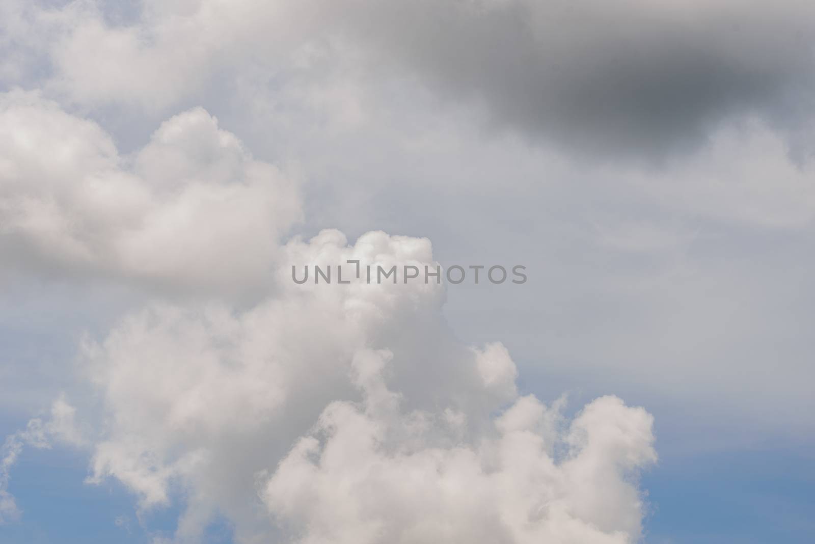 The nature of blue sky with cloud in the morning. by animagesdesign