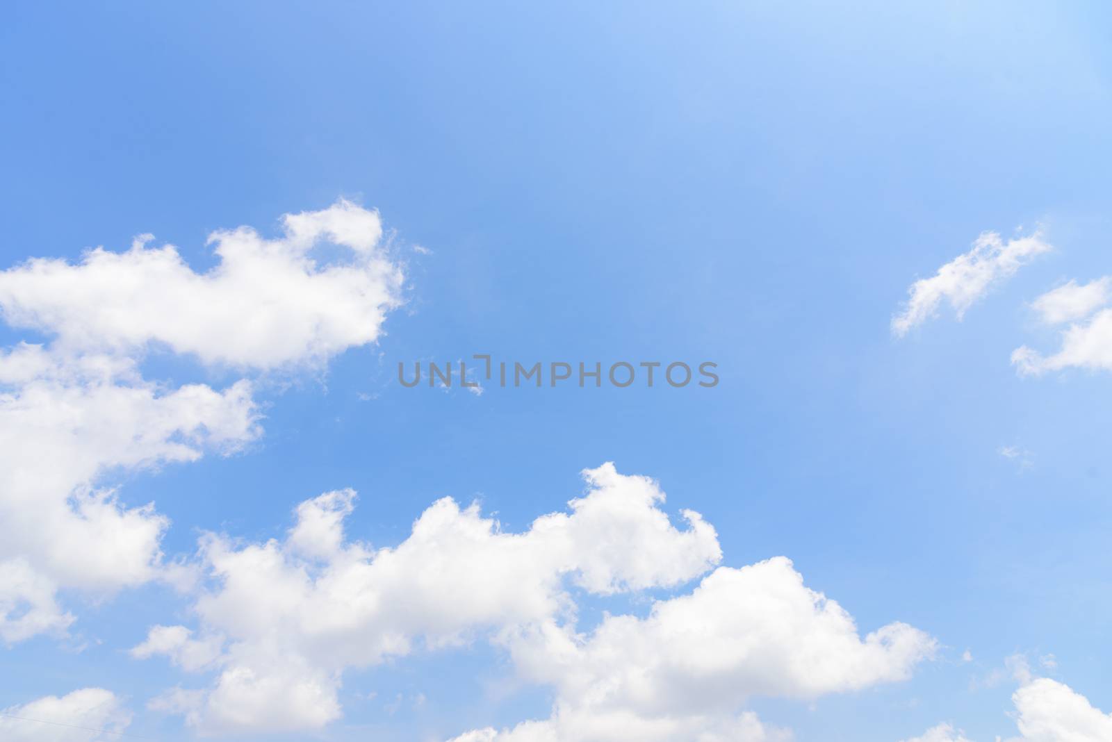 The nature of blue sky with cloud in the morning.