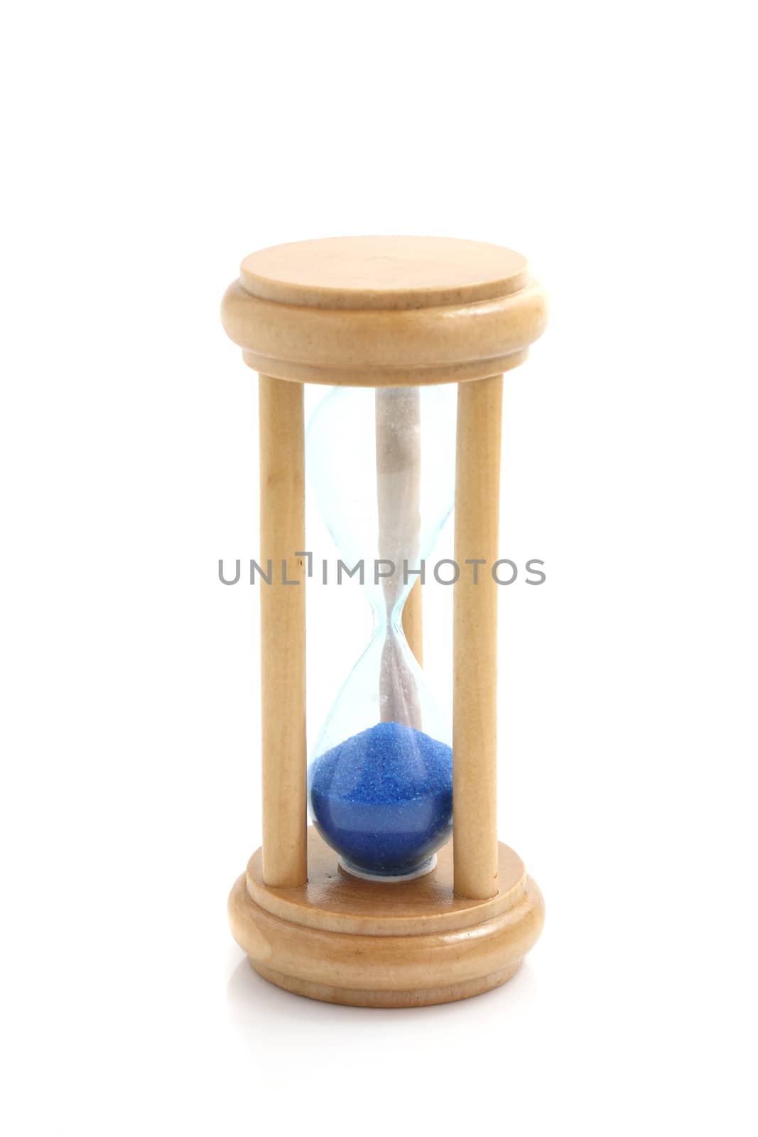 sandglass isolated in white background by piyato