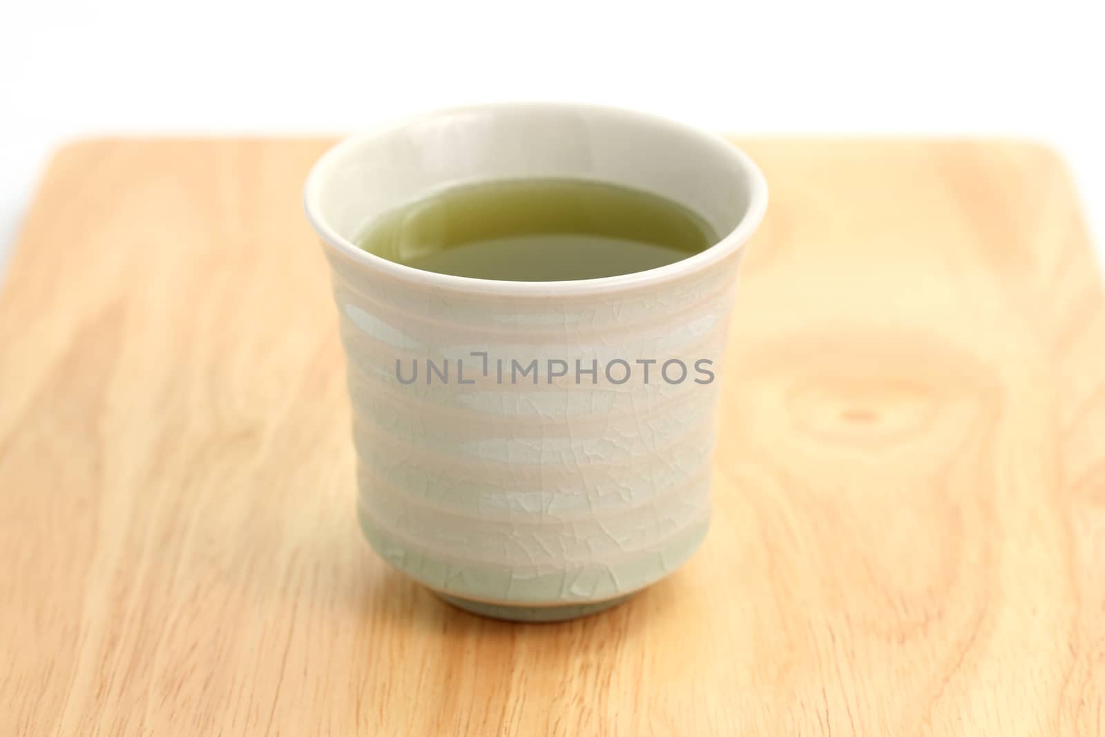 japanese green tea isolated in white background by piyato