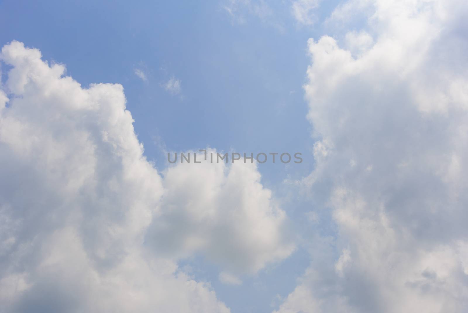 The nature of blue sky with cloud in the morning.