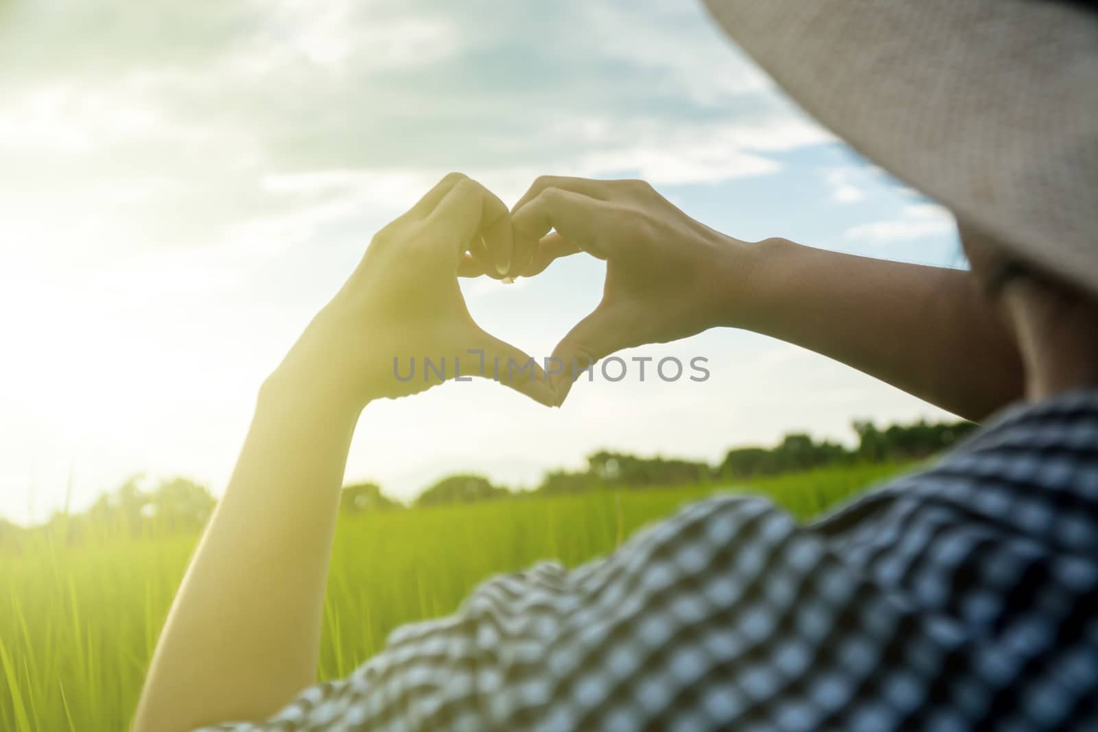 farmer girl is made in the shape of a heart by somesense