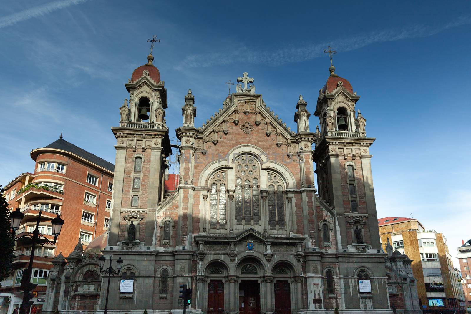 Oviedo, Spain - 11 December 2018: Church San Juan el Real