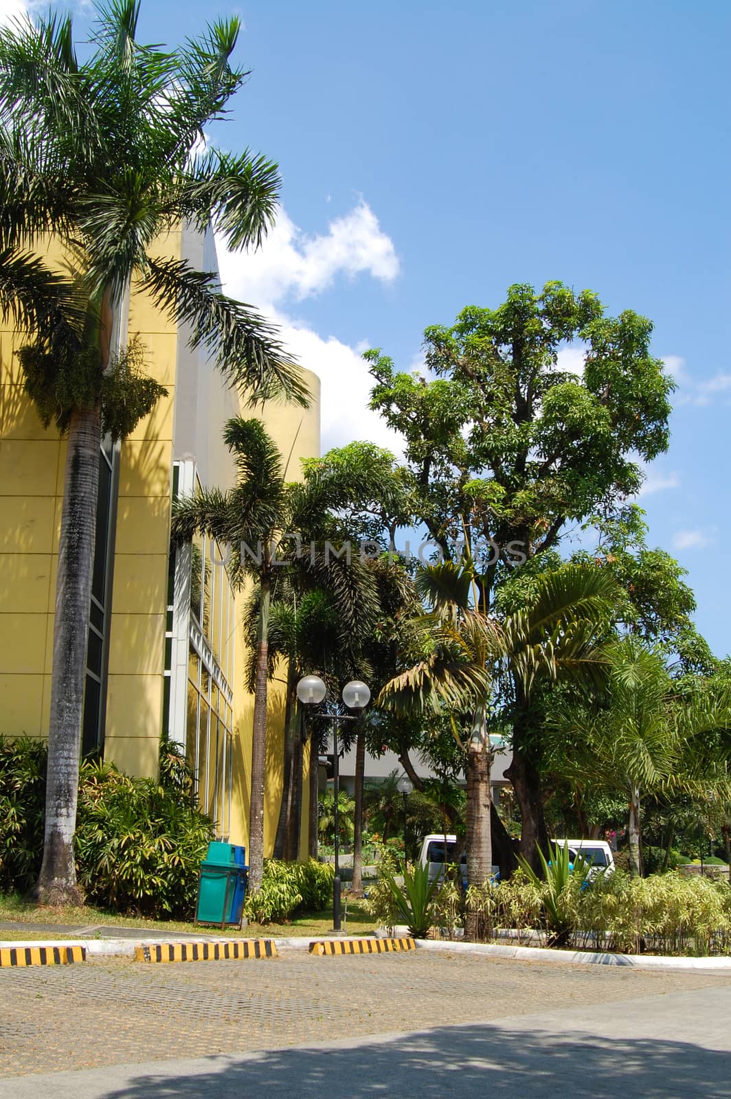 RIZAL, PH - OCT. 15: Meralco Development Center (MMLDC) building facade on October 15, 2015 in Sumulong Highway, Antipolo, Rizal, Philippines. MMLDC helps and offers visitors facilities, rooms, gardens and an aviary.