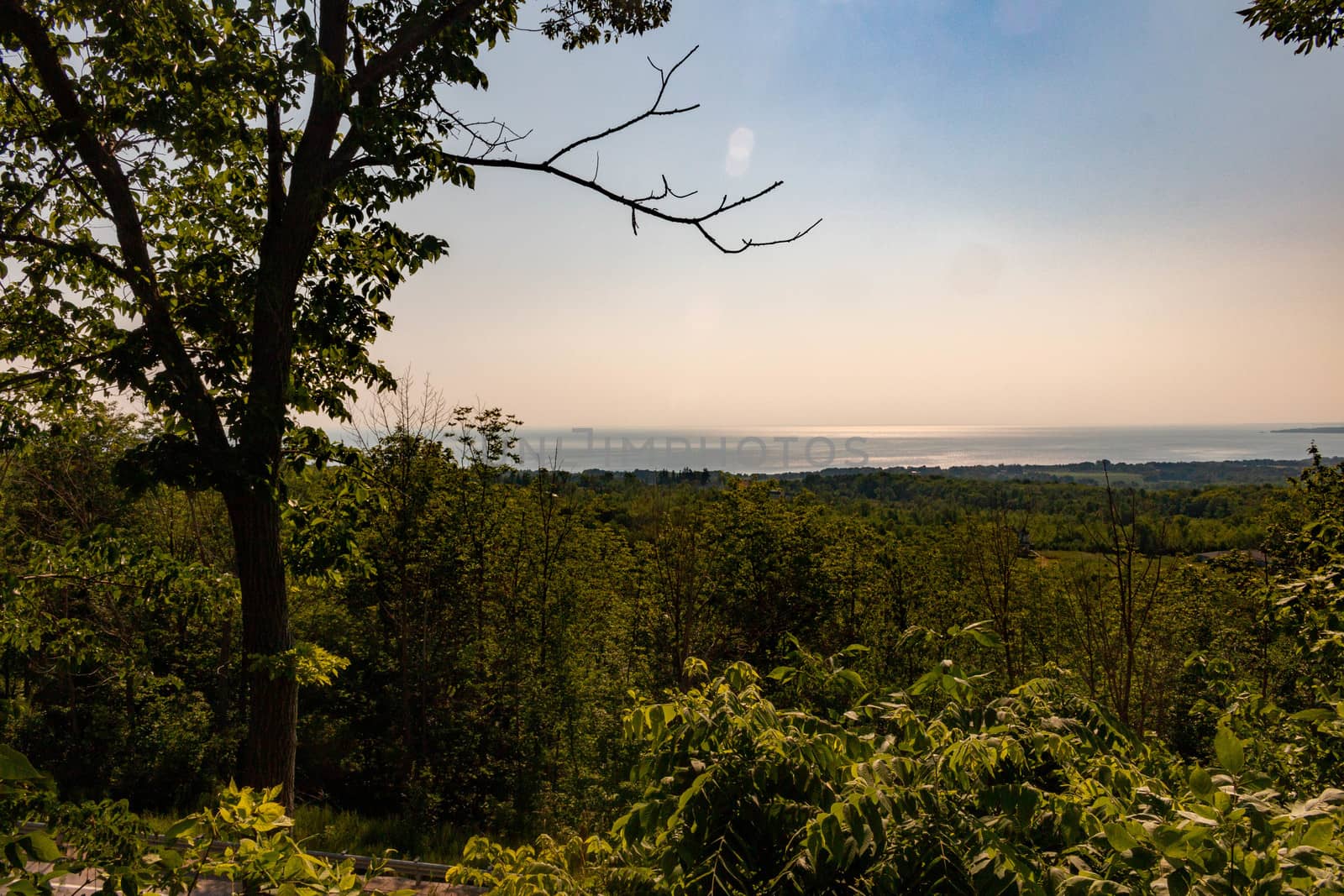 View of meaford ontario in panoramic formatting.