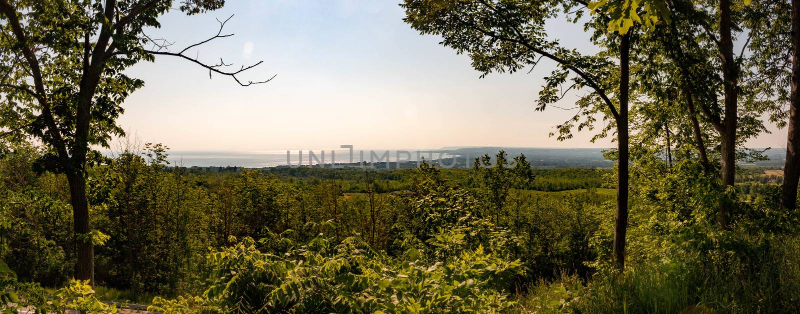 View of meaford ontario in panoramic formatting.