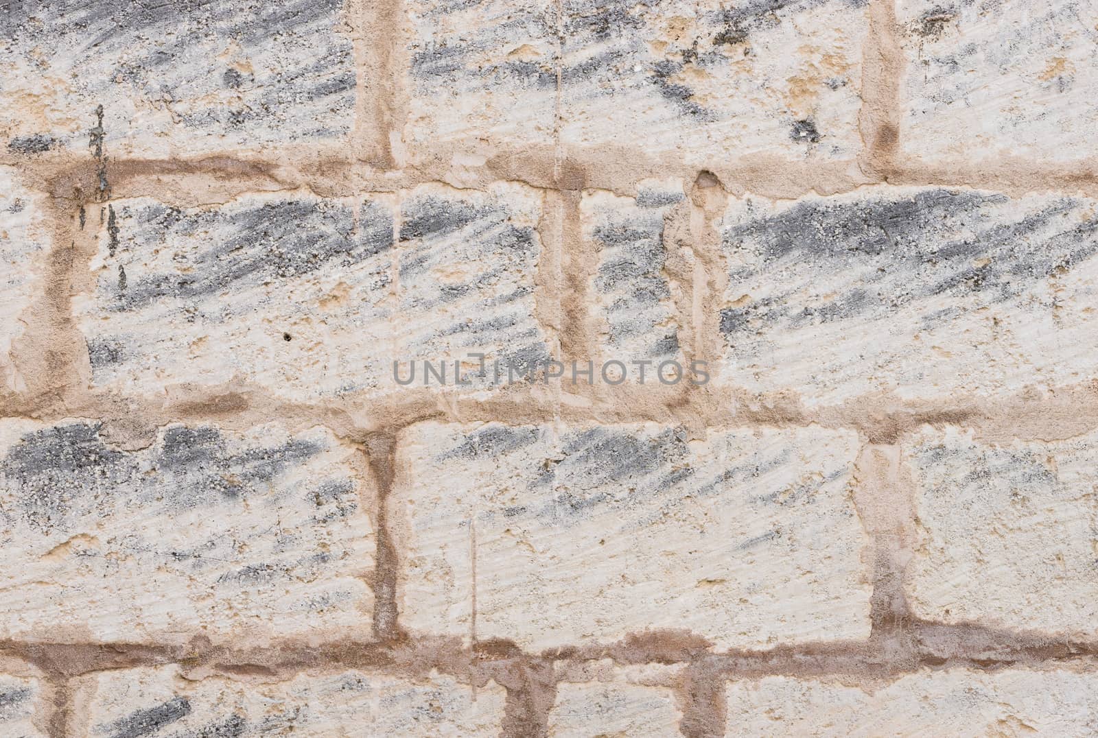 Vintage grey stone wall background texture with copy space