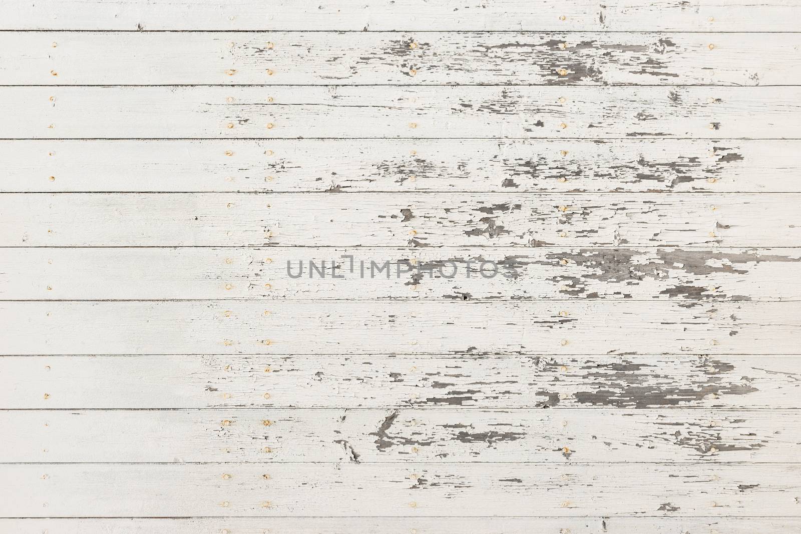 Old white and gray wooden boards backdrop texture with copy space