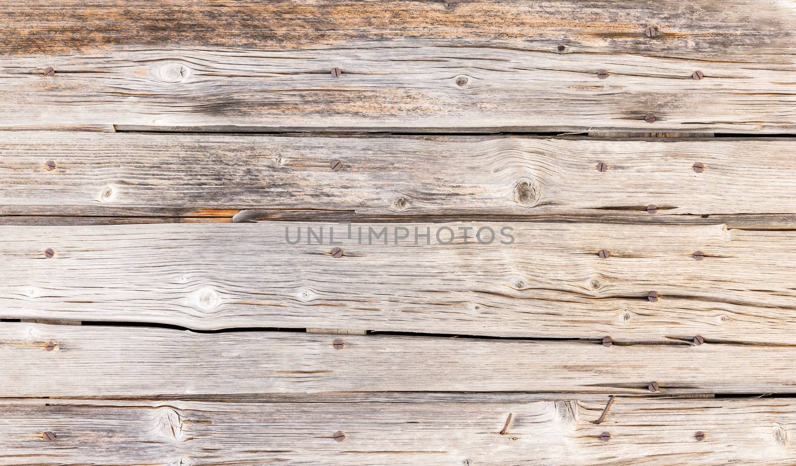 Vintage gray wooden boards background texture with copy space
