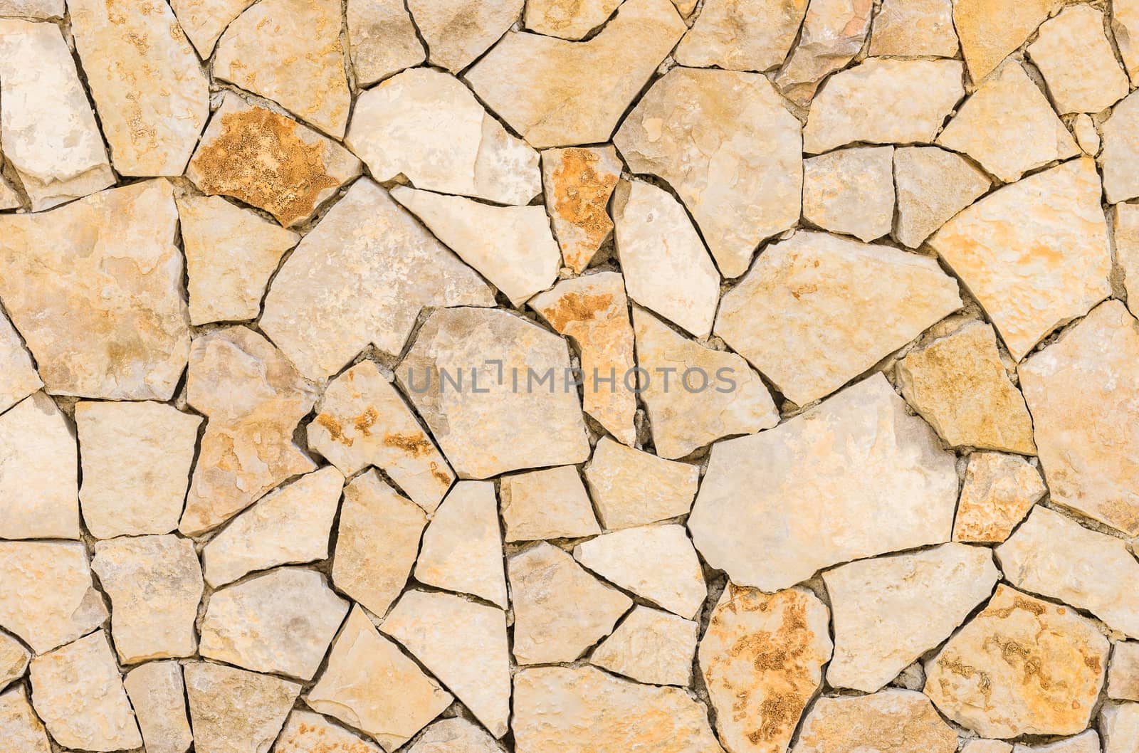 Brown and gray stone wall background texture 

