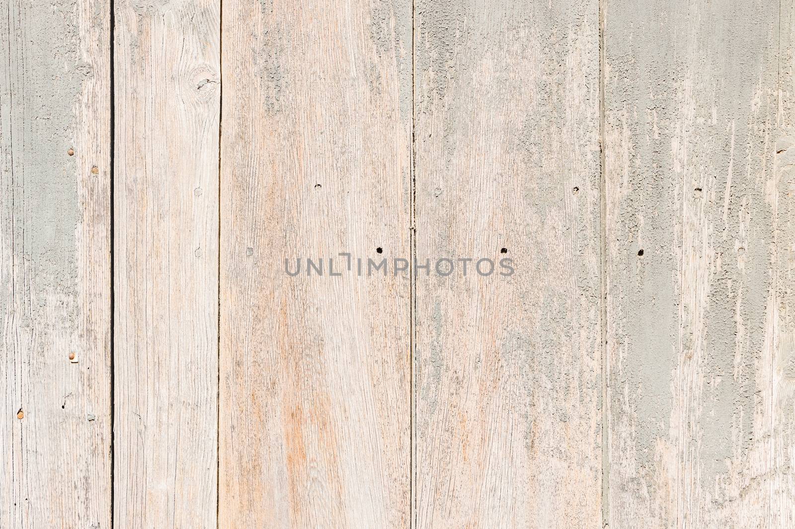 Old weathered gray wooden planks background texture close-up with copy space