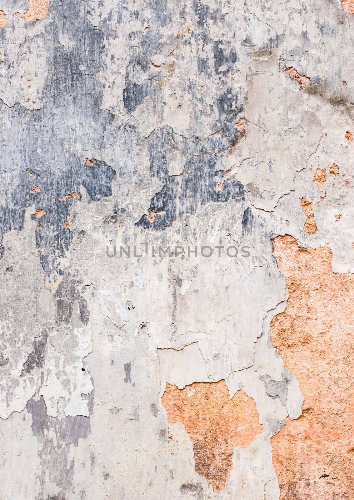 Old damaged wall background texture, close-up