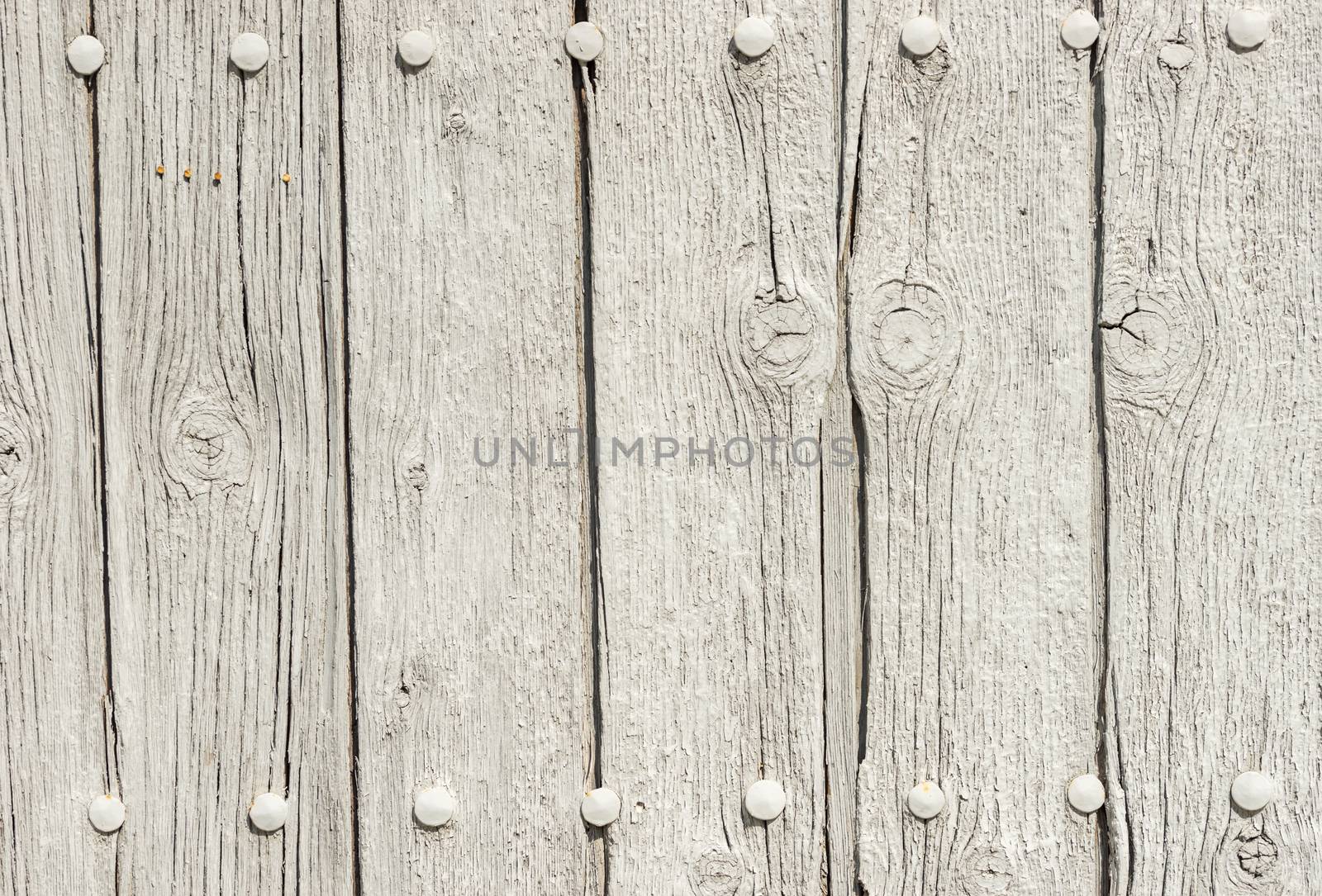 Gray wooden planks background texture with copy space