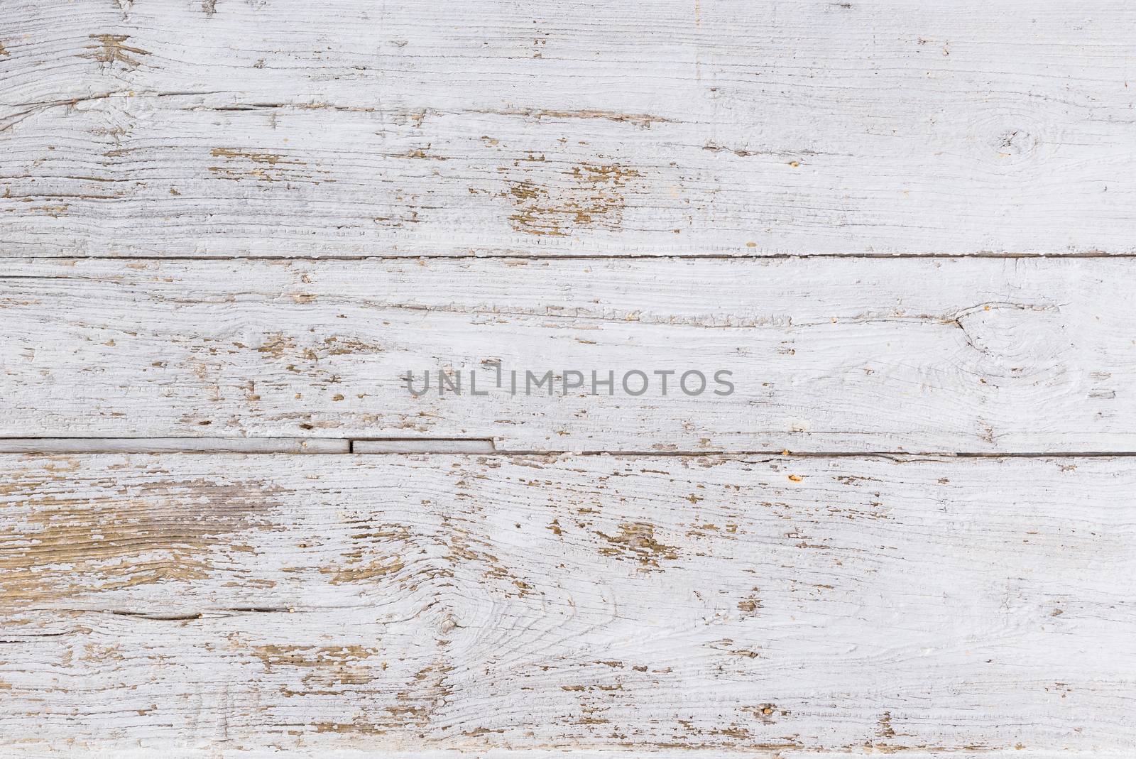Old white painted wood for background texture