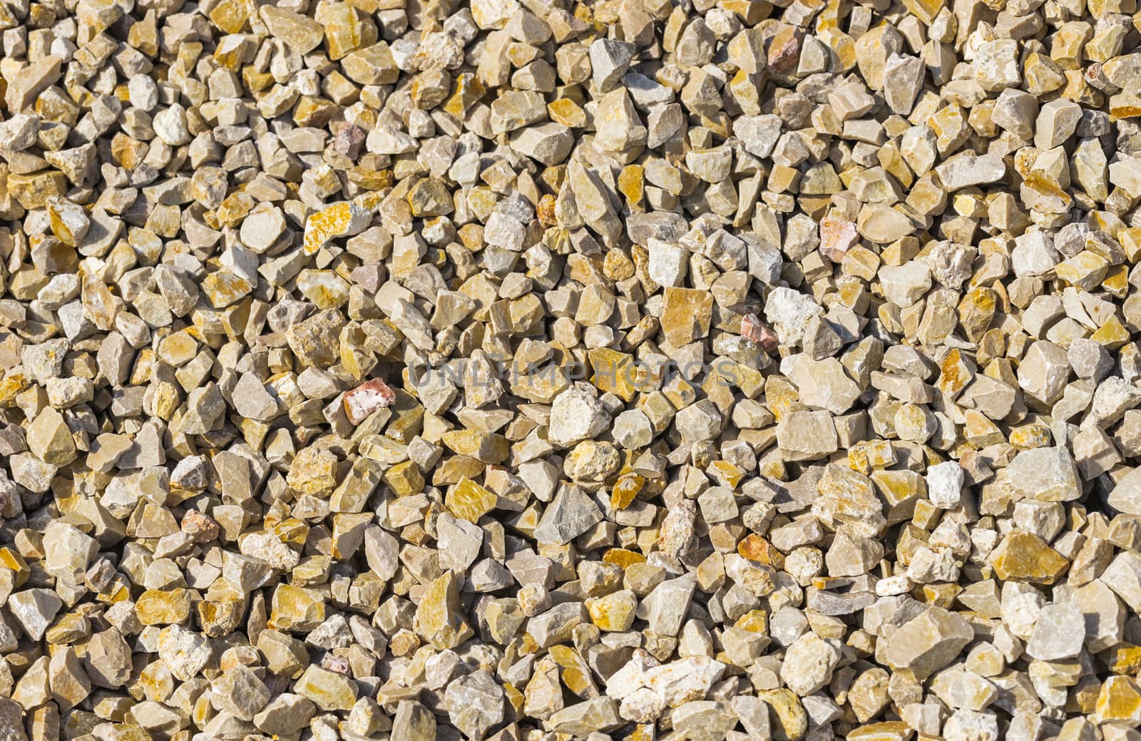 Background texture of many gravel, top view
