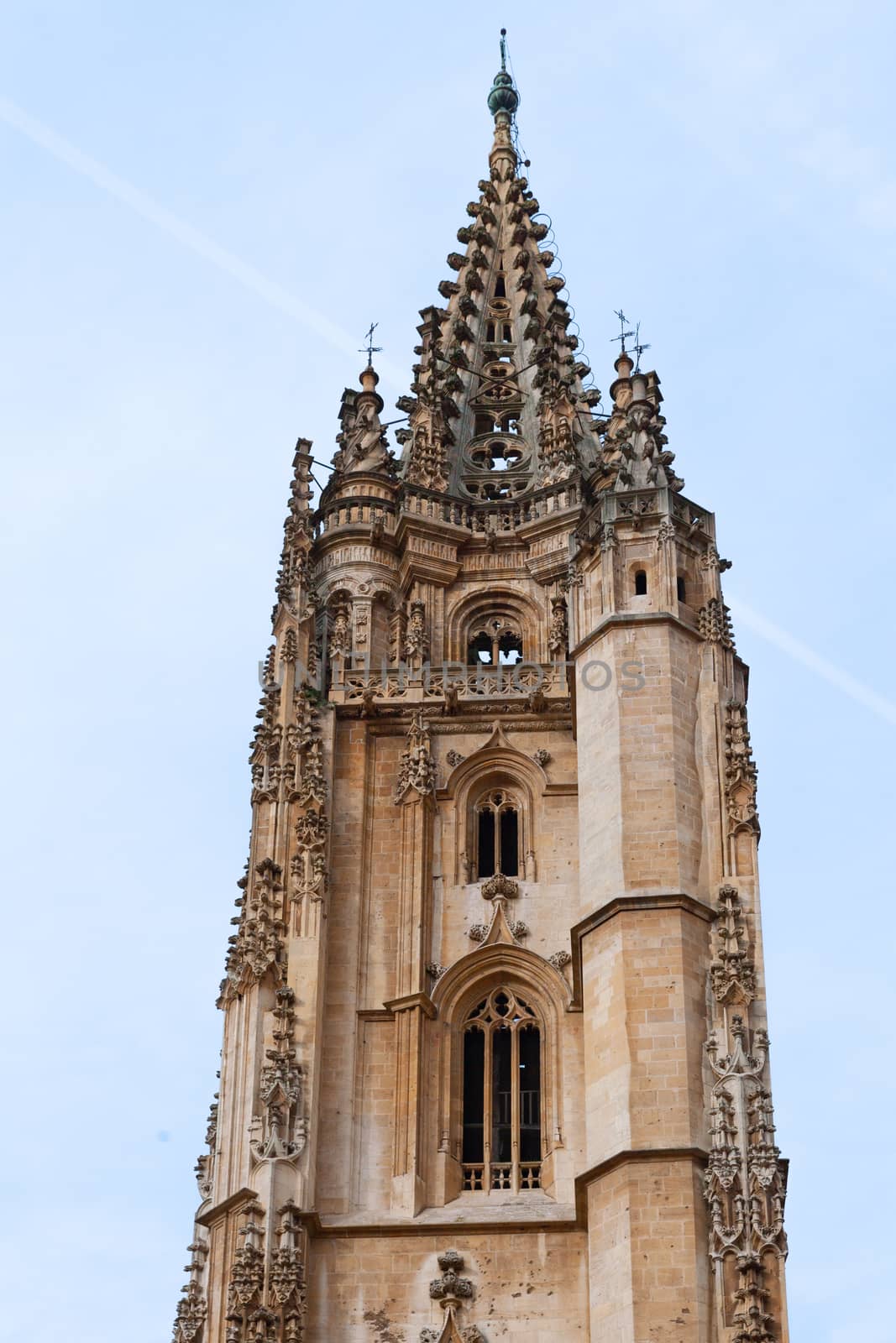 Bell-tower of Cathedral of San Salvador, Oviedo, Spain by vlad-m