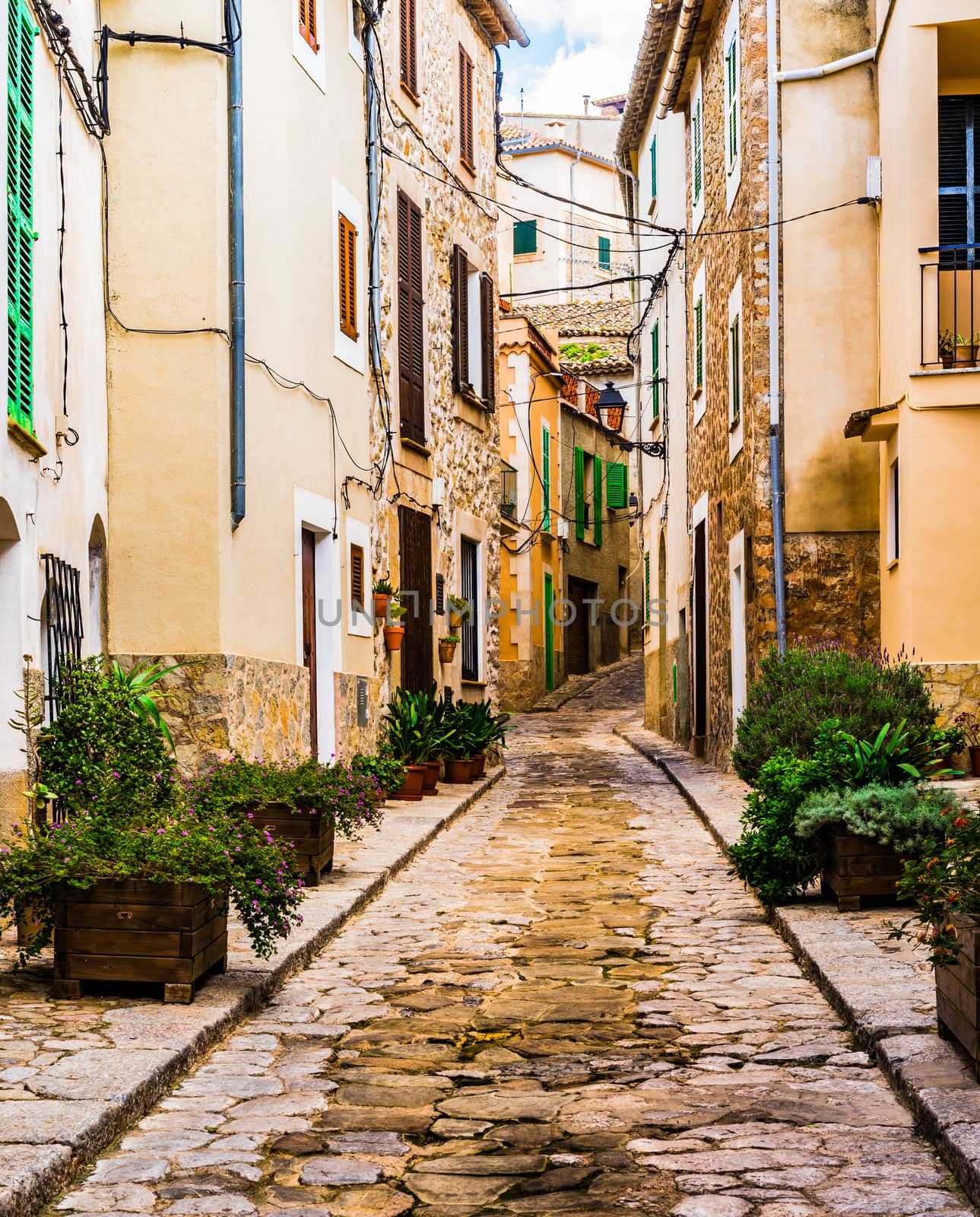 Idyllic old mediterranean village of Estellencs on Mallorca, Spain