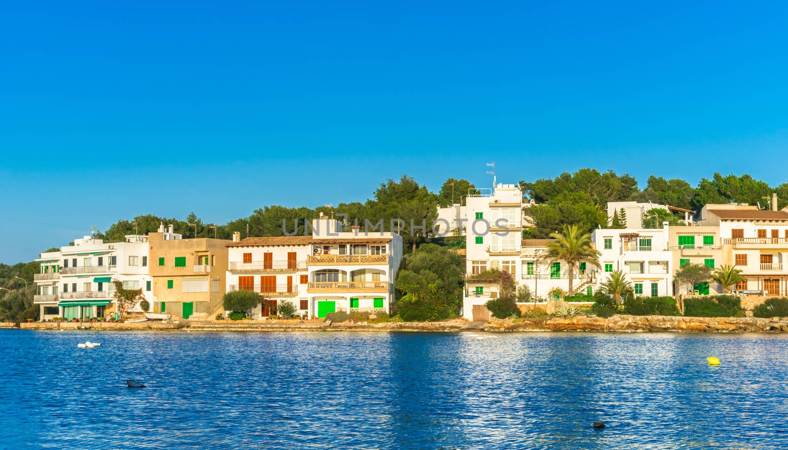 Beautiful view of the coastline in Portopetro on Mallorca, Spain Balearic islands