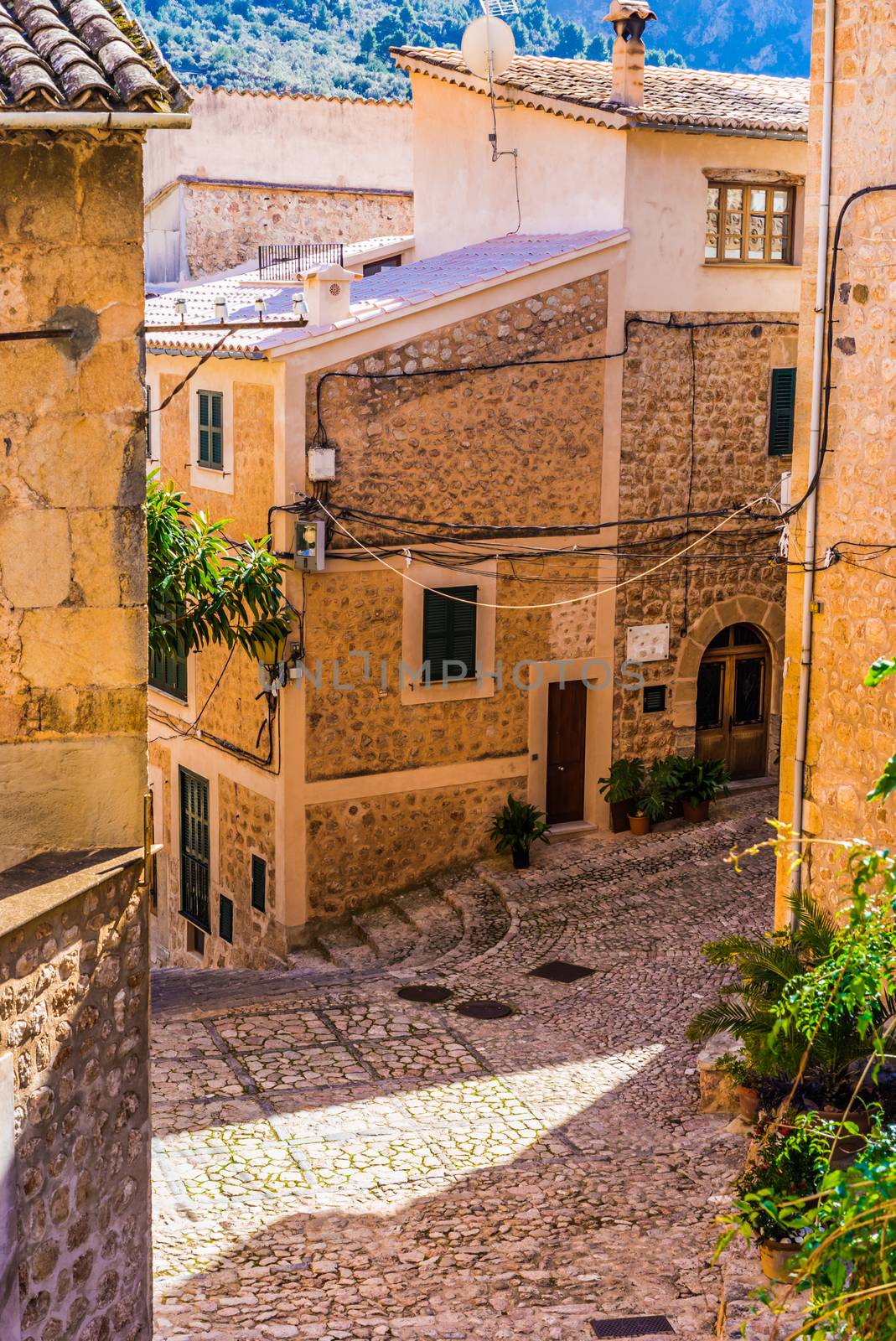 Fornalutx, traditional old mediterranean village on Majorca, Spain