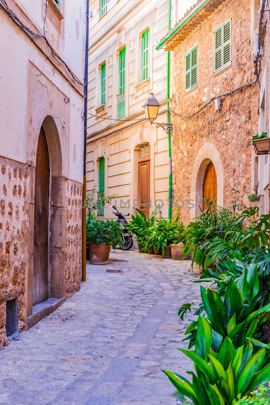 Mediterranean village of Fornalutx on Majorca, Spain Balearic Islands