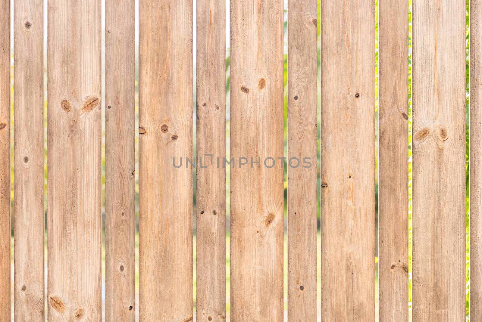 Wood planks of rustic garden fence background texture with copy space