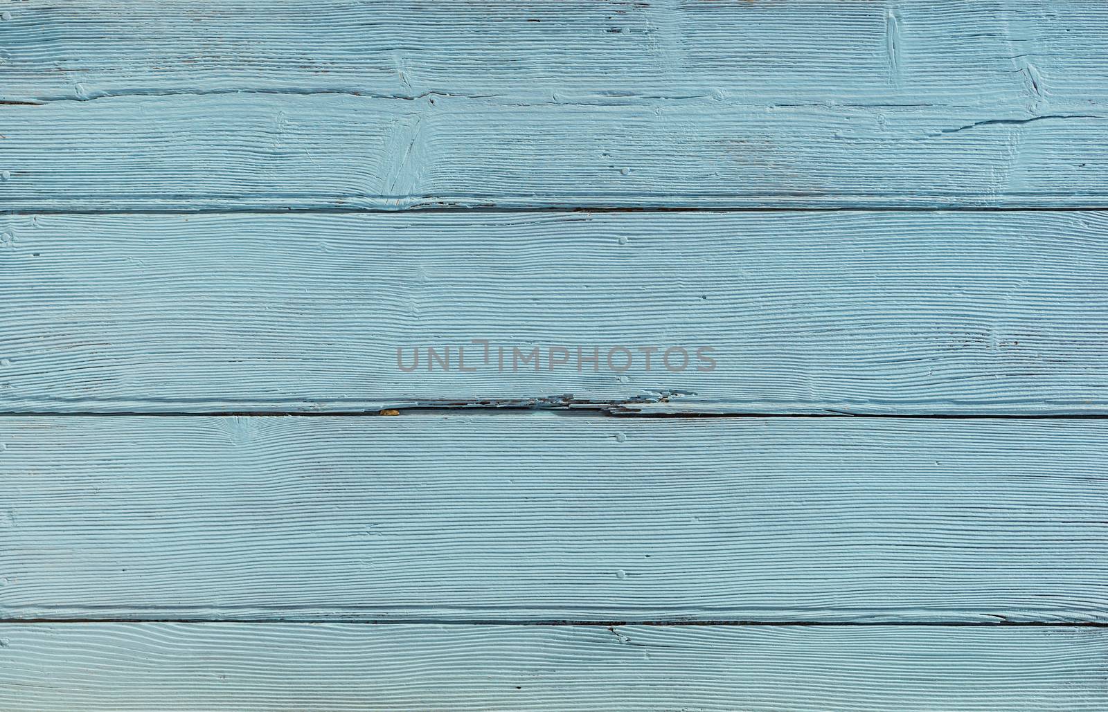 Blue painted wood background texture with copy space