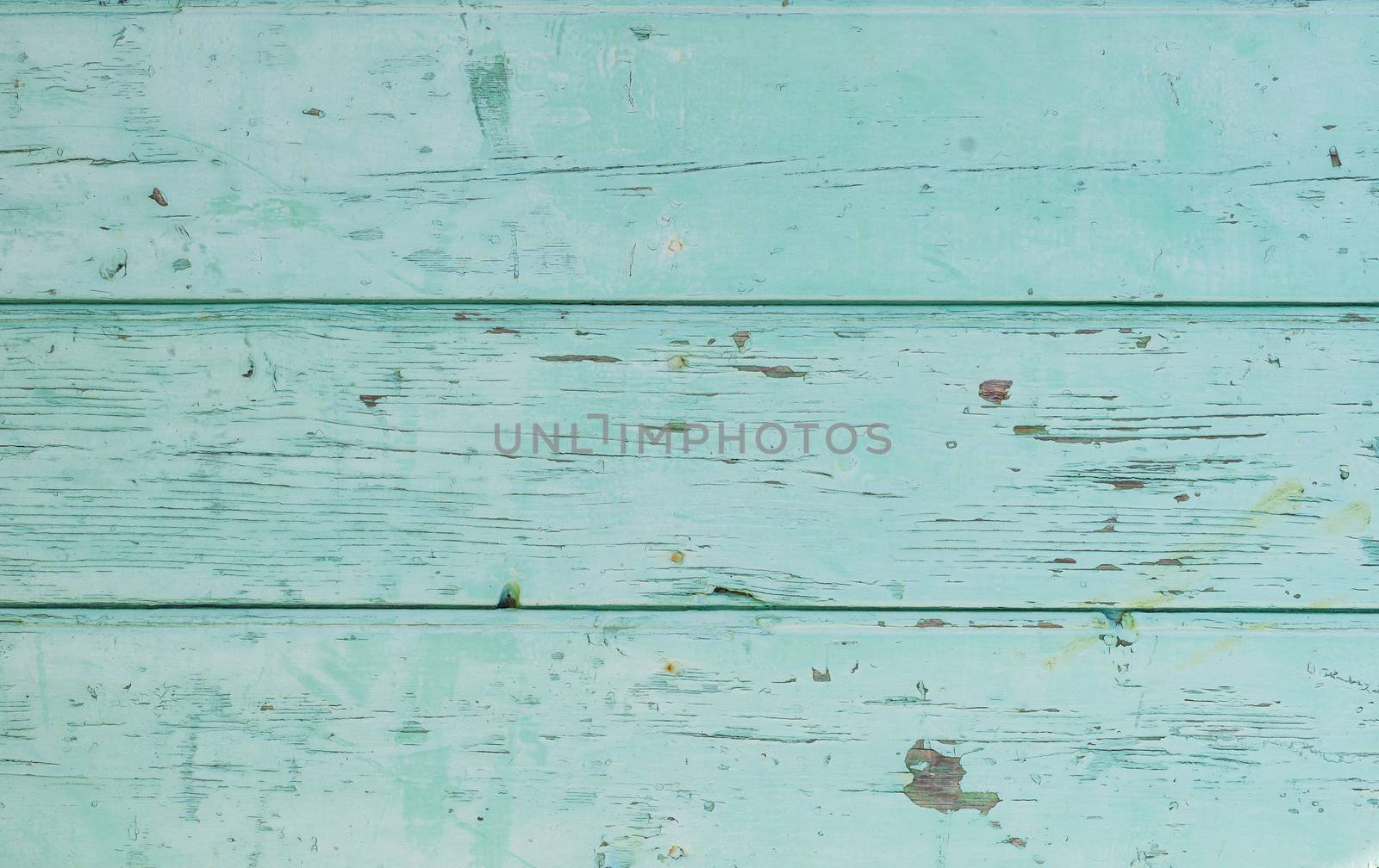 Shabby light blue painted wooden planks background texture with copy space