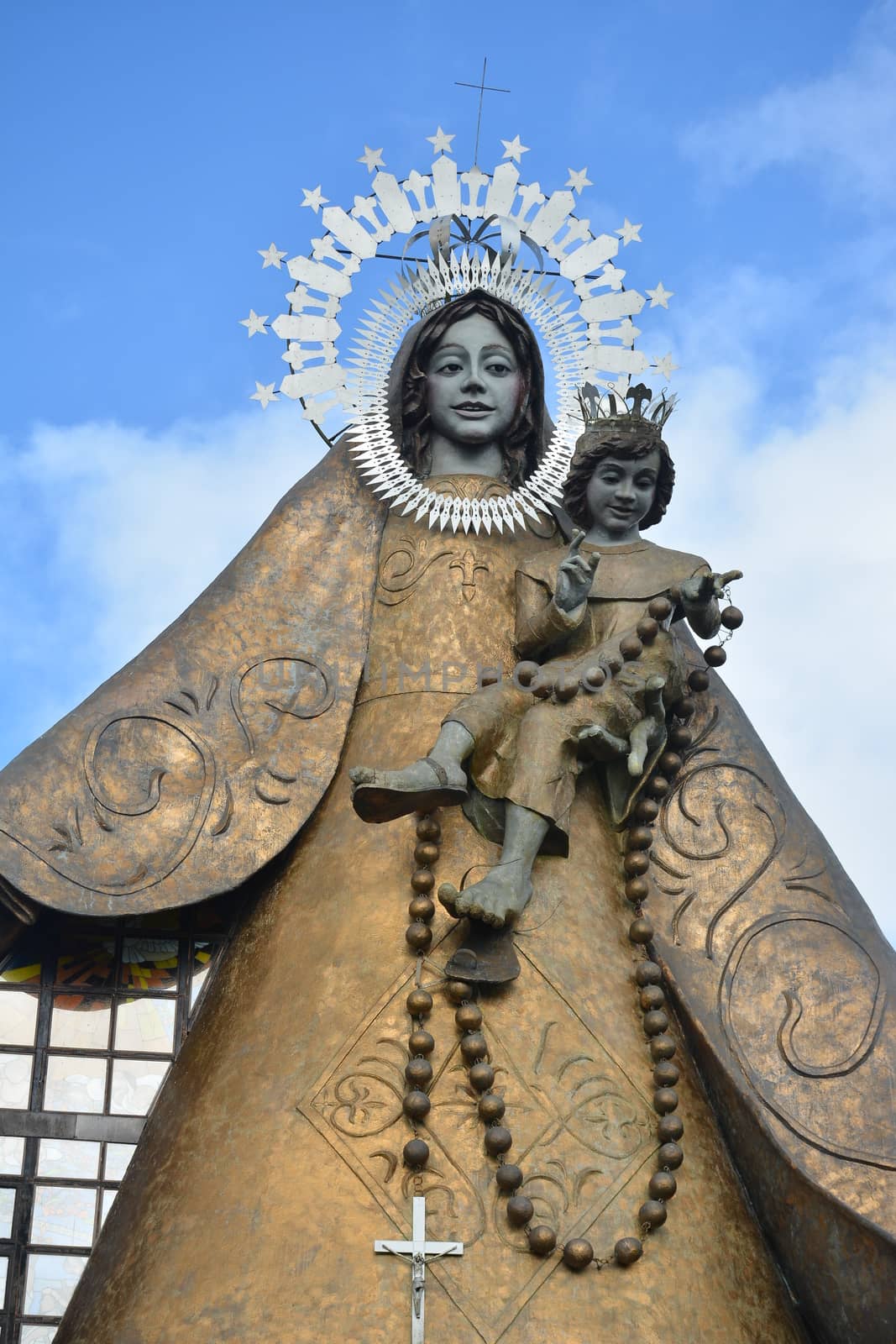 Regina Rica Rosarii statue facade in Tanay, Rizal, Philippines by imwaltersy