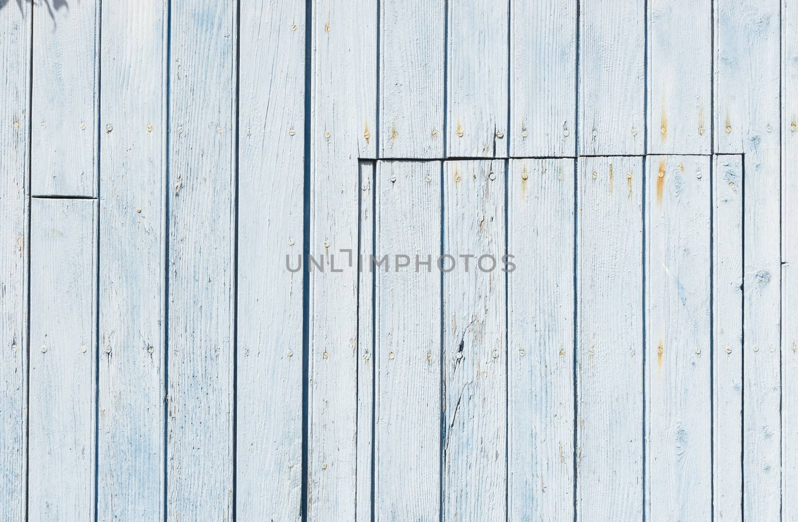 Rustic blue colored wood backdrop texture with copy space