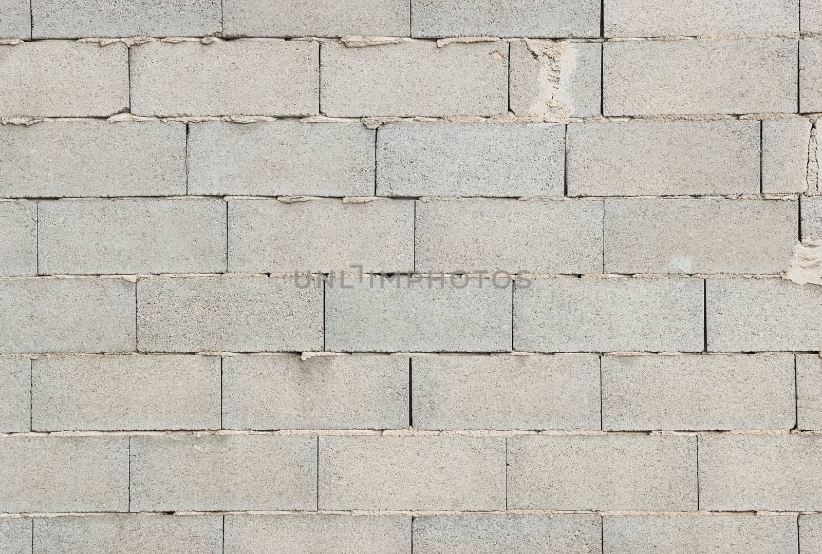 Close-up of construction site masonry wall texture