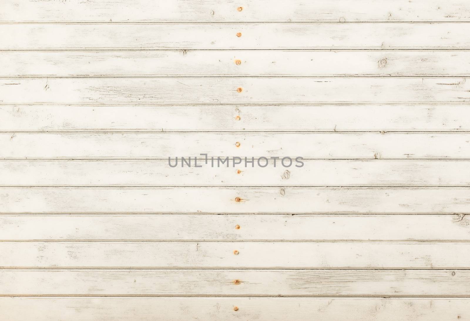 Old white painted wood for background texture