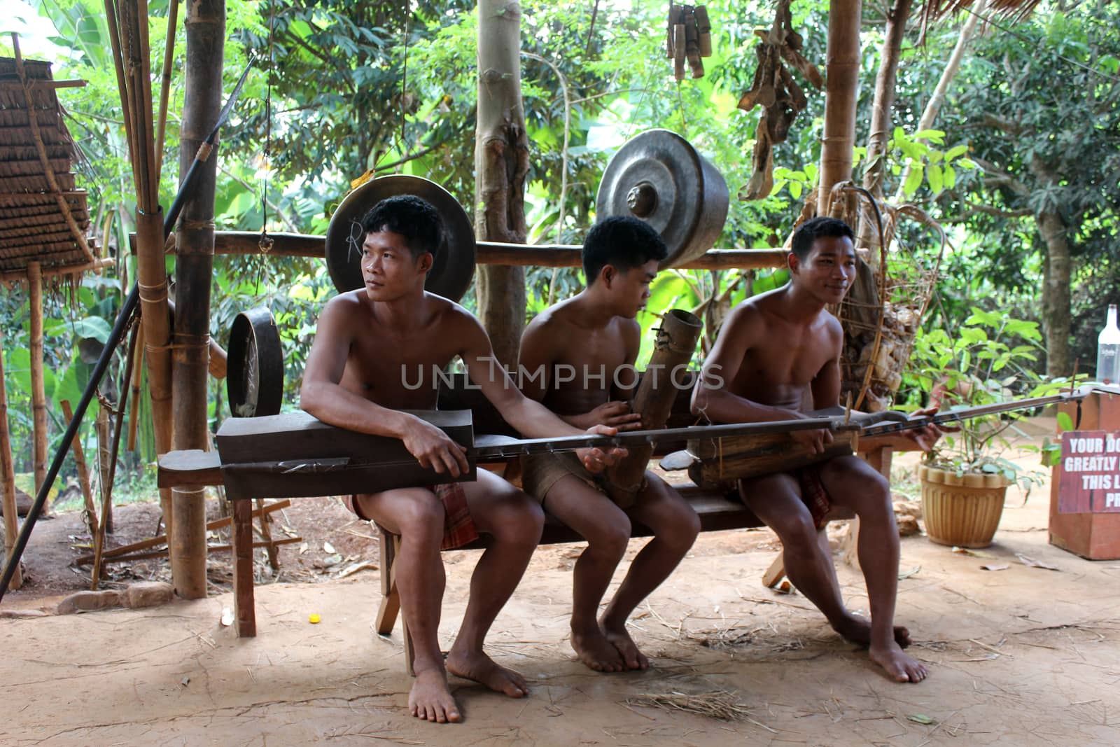 PALAWAN, PH - DEC. 4: Palawan Butterfly Ecological Garden and Tribal Village tribe on December 4, 2016 in Puerto Princesa, Palawan, Philippines.