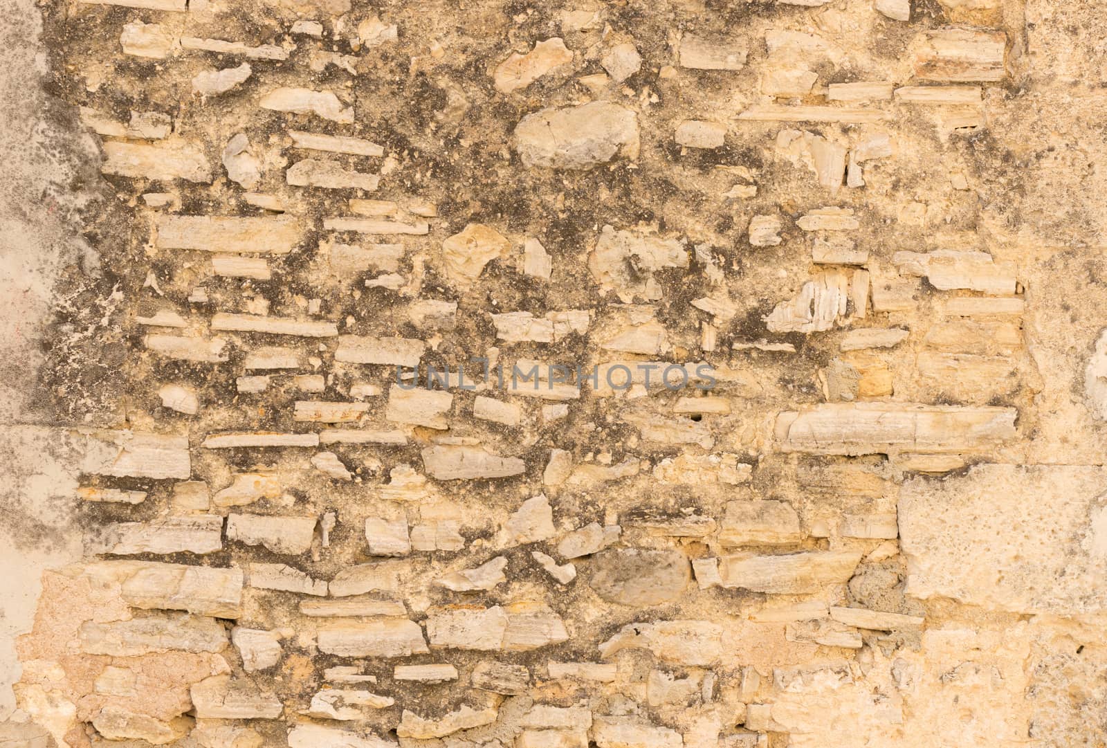 Ancient rustic grungy wall backdrop texture, close-up