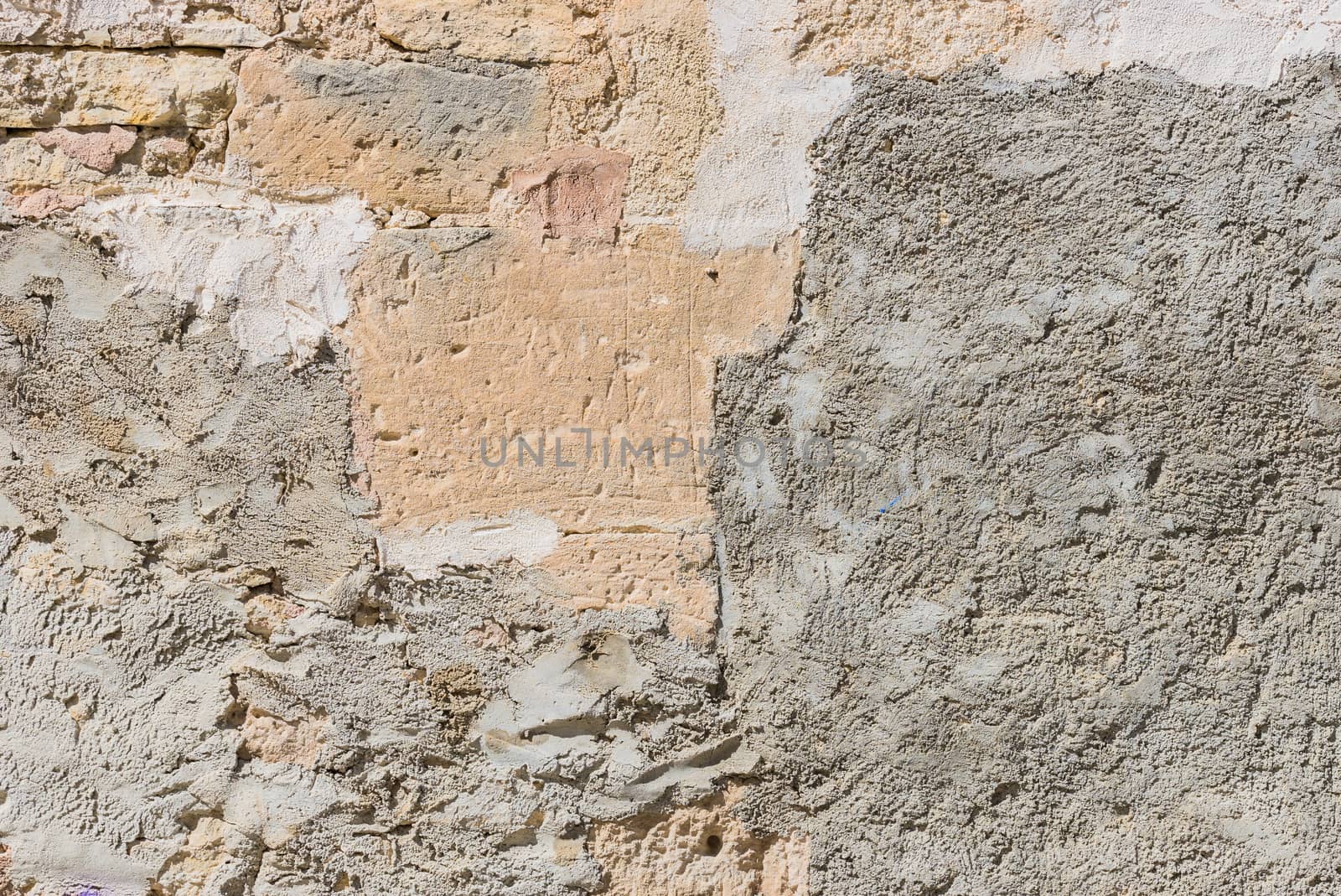 Vintage rustic gray damaged wall plaster backdrop texture, close-up


