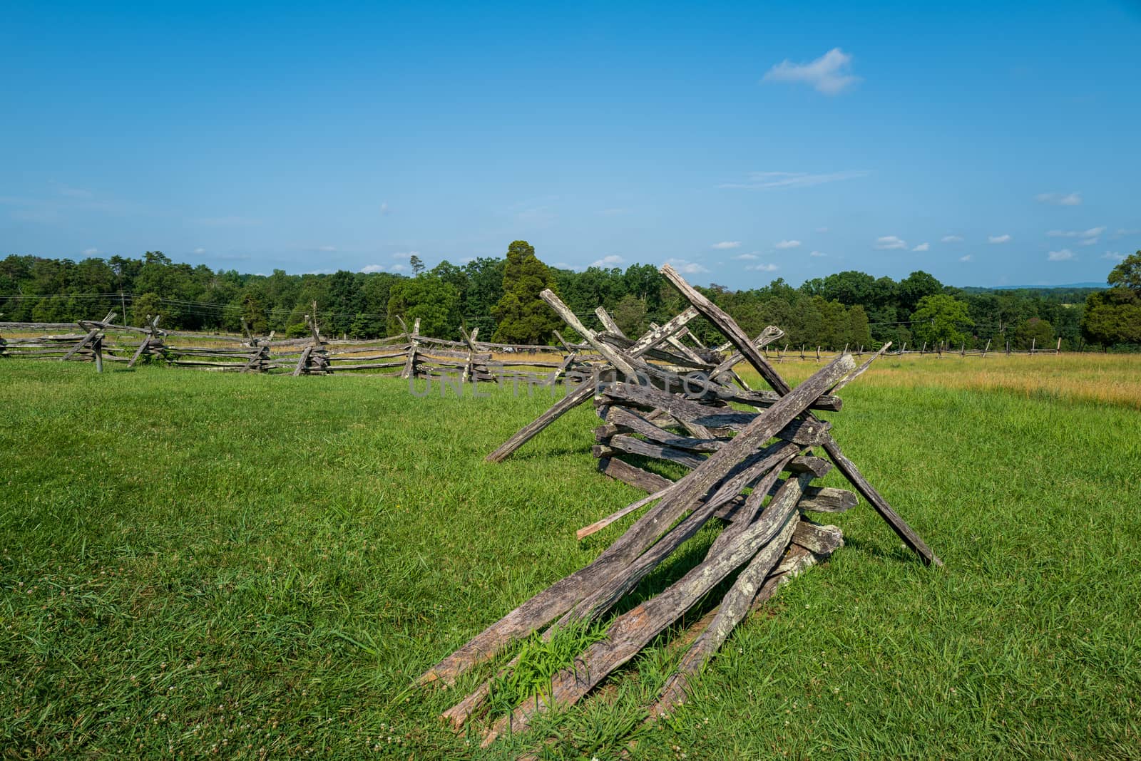 Battlefield Barricades in Manassas VA by jfbenning