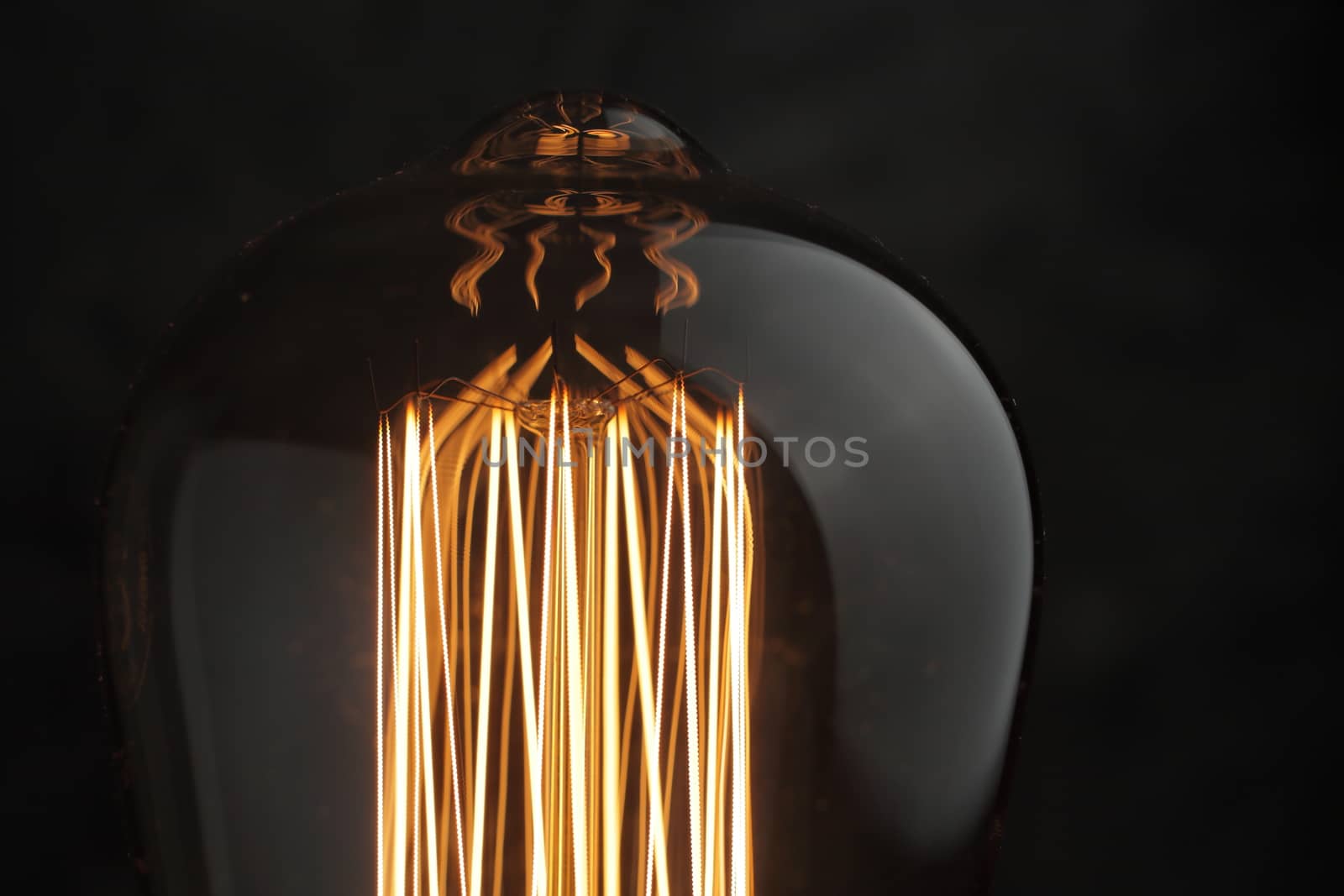 Edison retro lamp close-up. A good idea by selinsmo