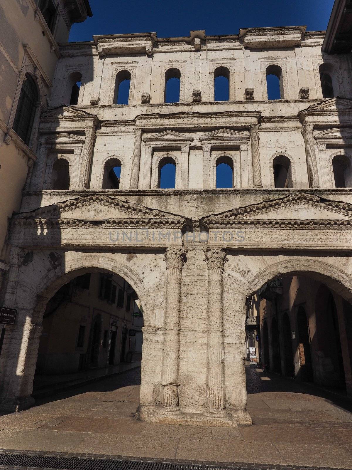 Porta Borsari city gate in Verona by claudiodivizia