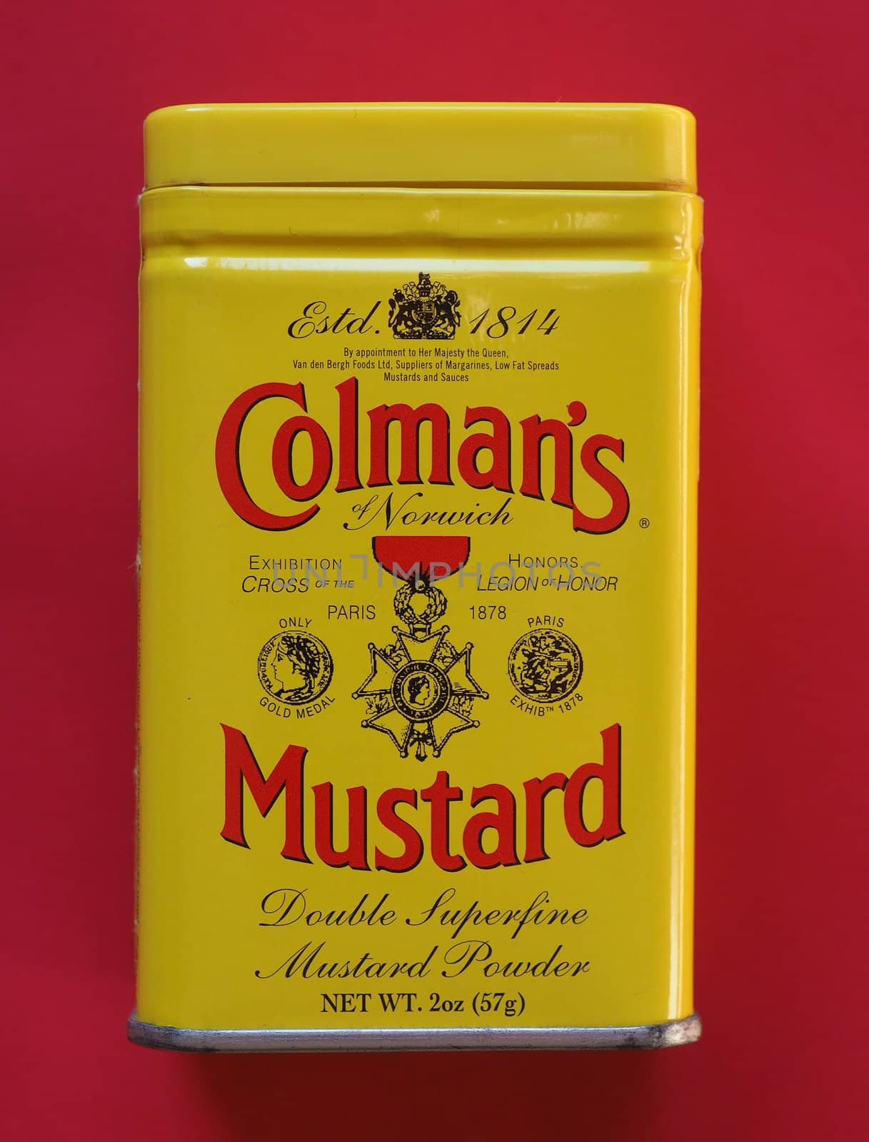 NORWICH, UK - CIRCA JANUARY 2019: Colman English Mustard double superfine powder