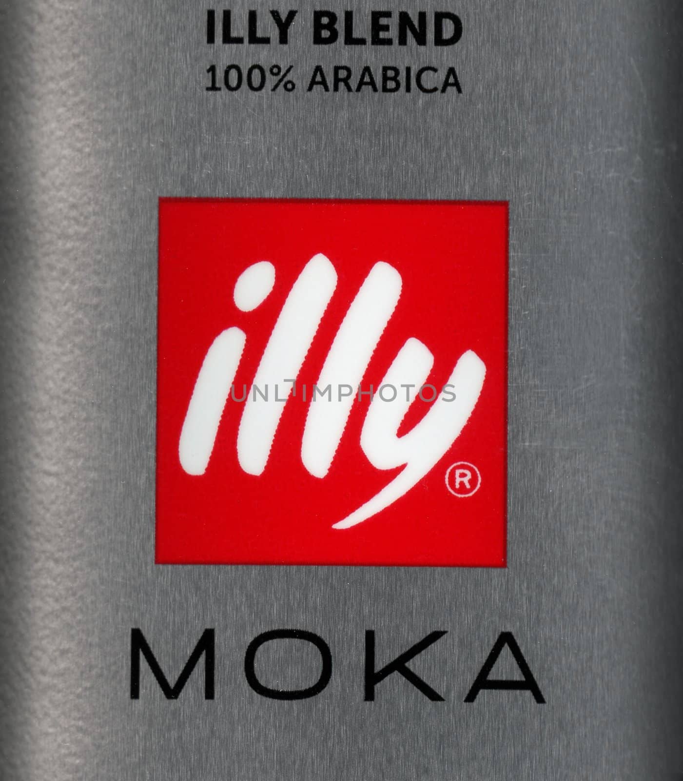 MILAN, ITALY - CIRCA DECEMBER 2018: Moka Illy blend 100 percent arabica coffee