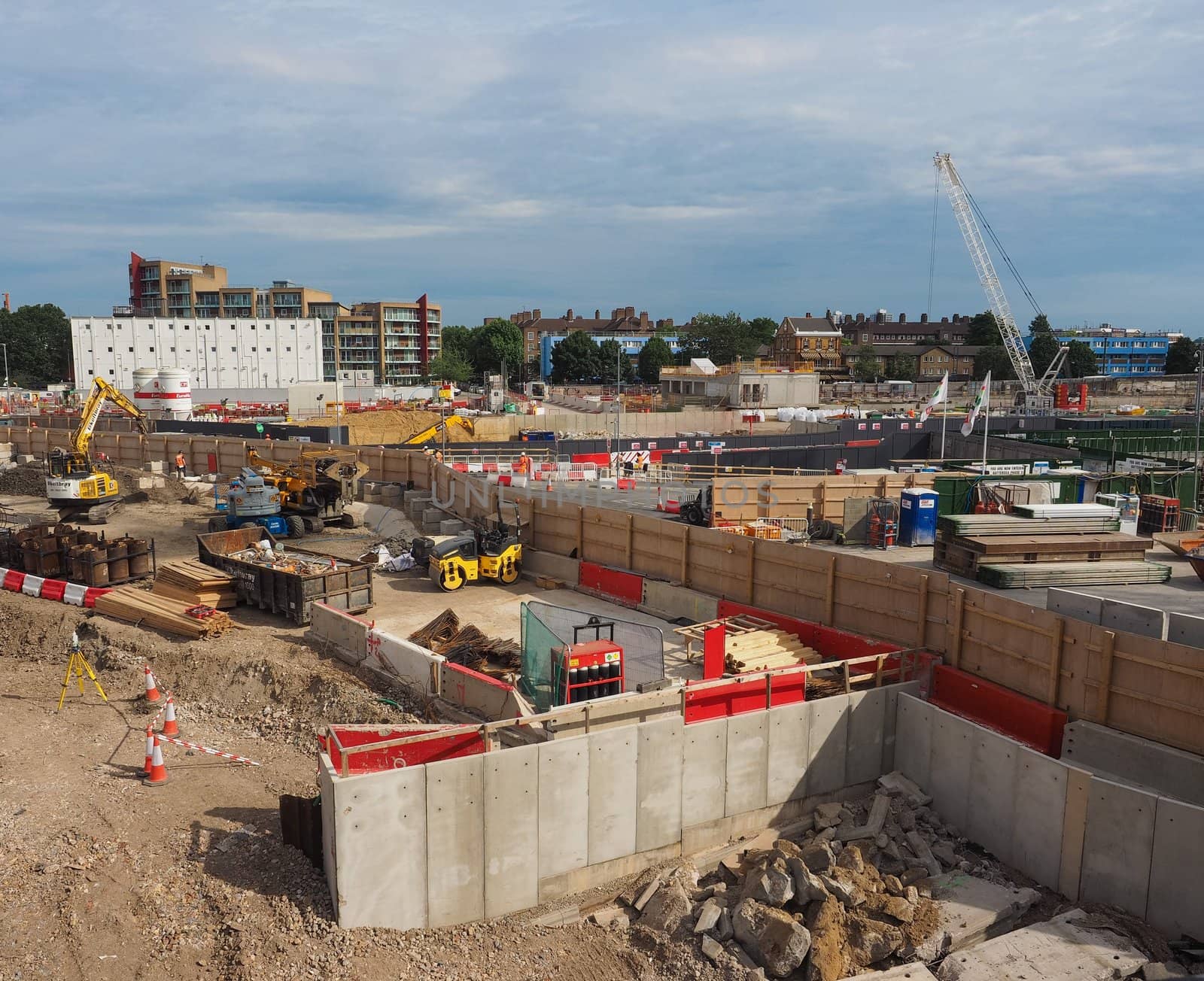 LONDON, UK - CIRCA JUNE 2019: Battersea Power Station redevelopment building site