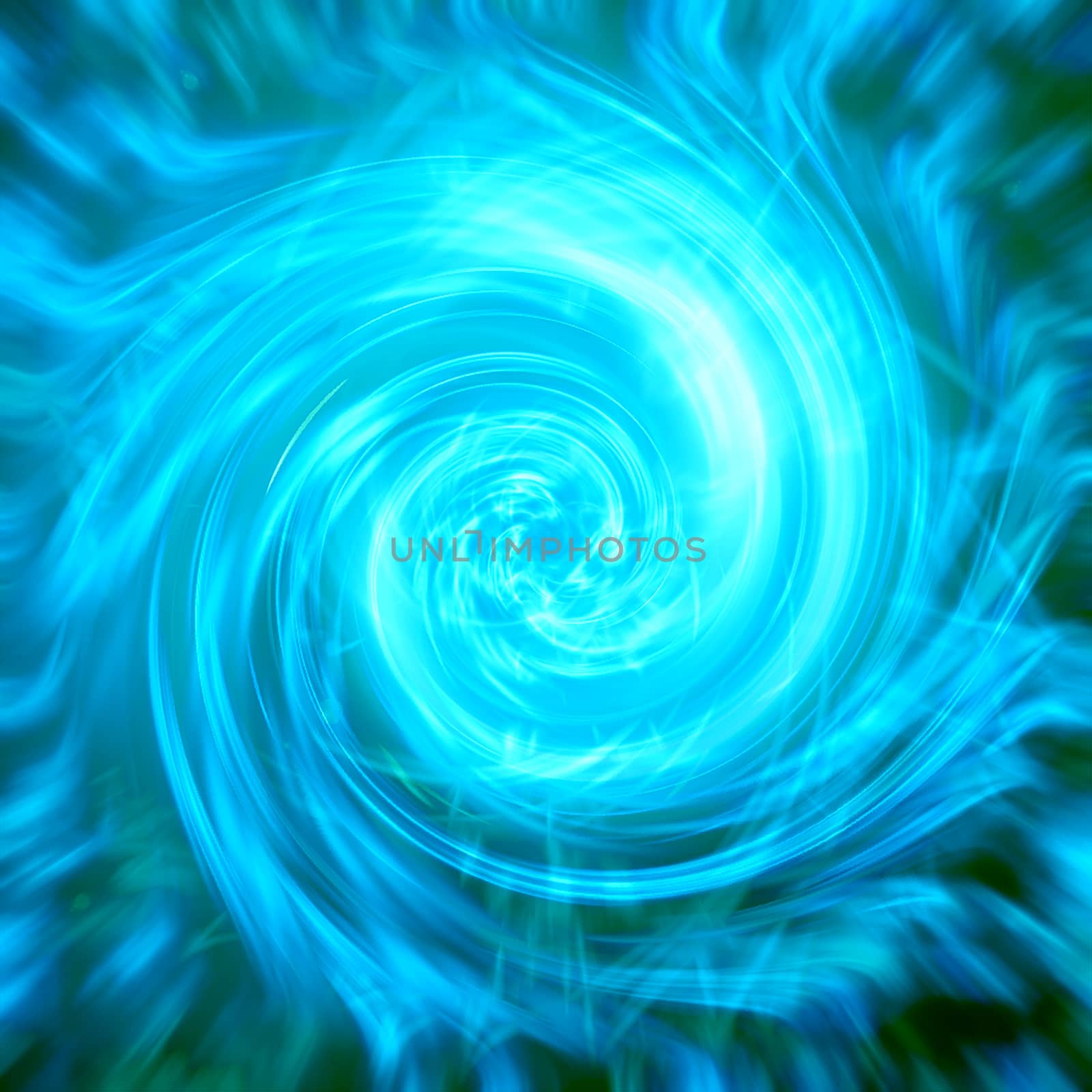 Blue and black abstract background for design with radial blur. Electric storm.
