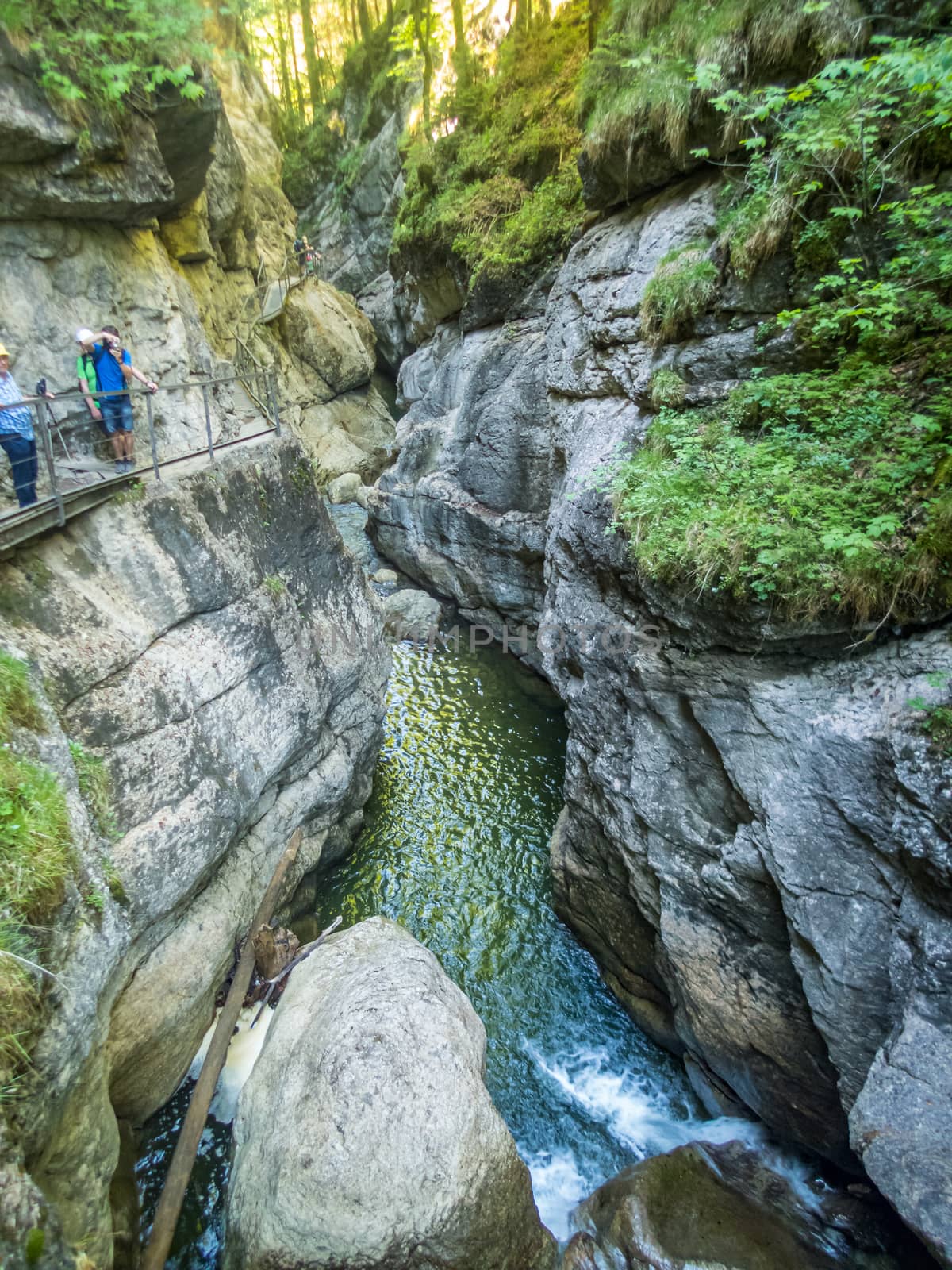 The Starzlachklamm between Burgberg and Sonthofen near the Grunten in Allgau