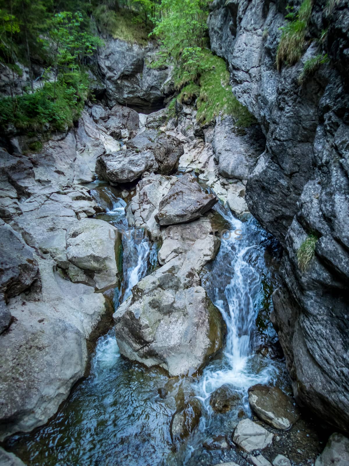 The Starzlachklamm between Burgberg and Sonthofen near the Grunten in Allgau