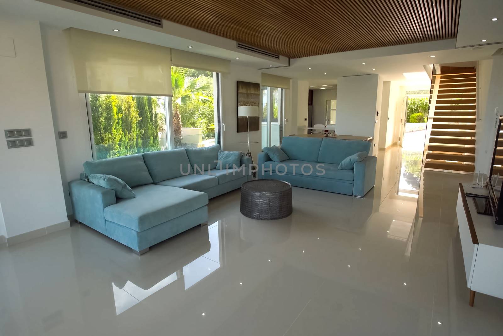 The interior of the cottage. A house on the shores of the Mediterranean Sea.