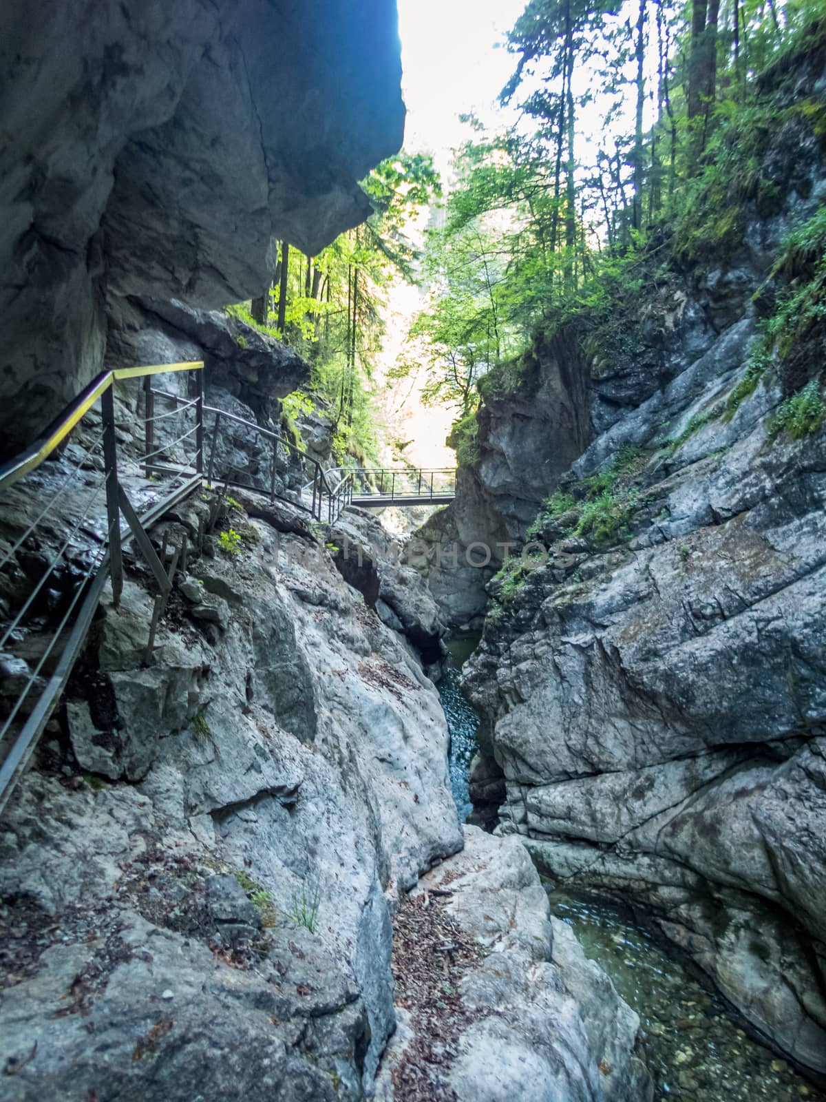 The Starzlachklamm between Burgberg and Sonthofen near the Grunten in Allgau