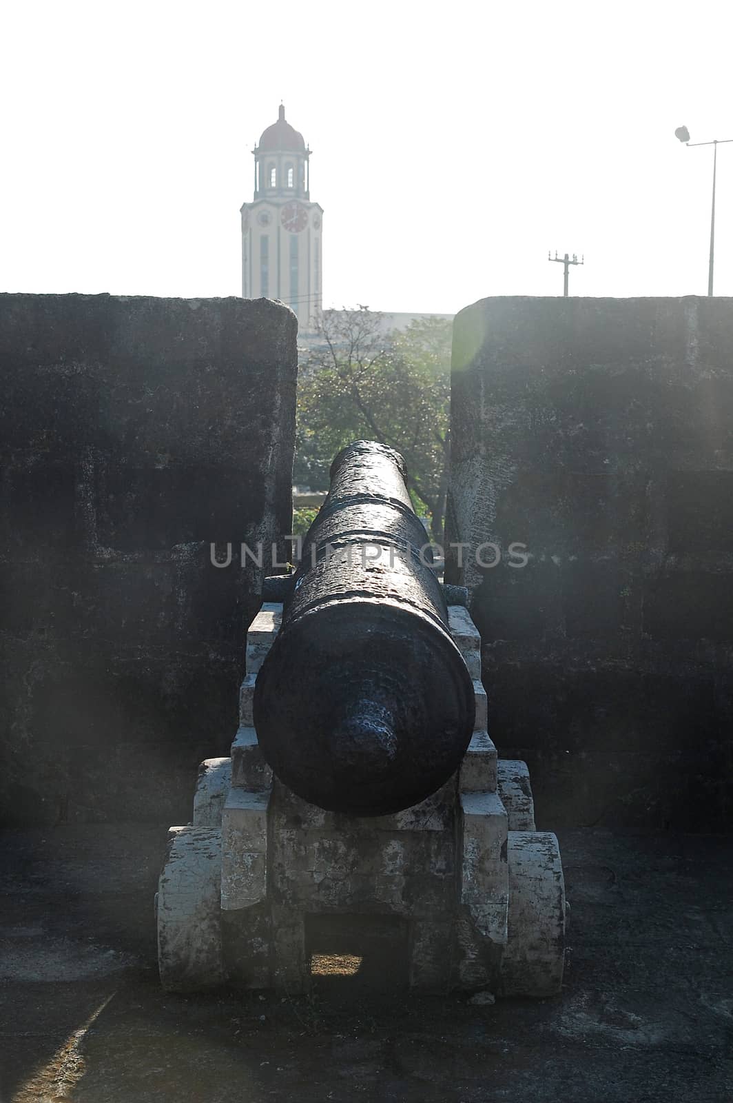 MANILA, PH - FEB 16 - War cannon display at Intramuros on February 16, 2013 in Manila, Philippines.