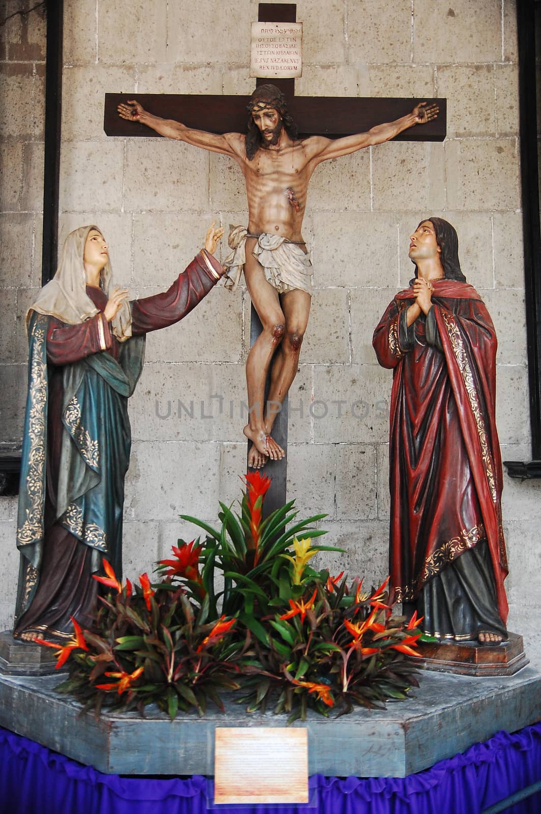 MANILA, PH - FEB 16 - Jesus Christ statue at San Agustin church on February 16, 2013 in Manila, Philippines.