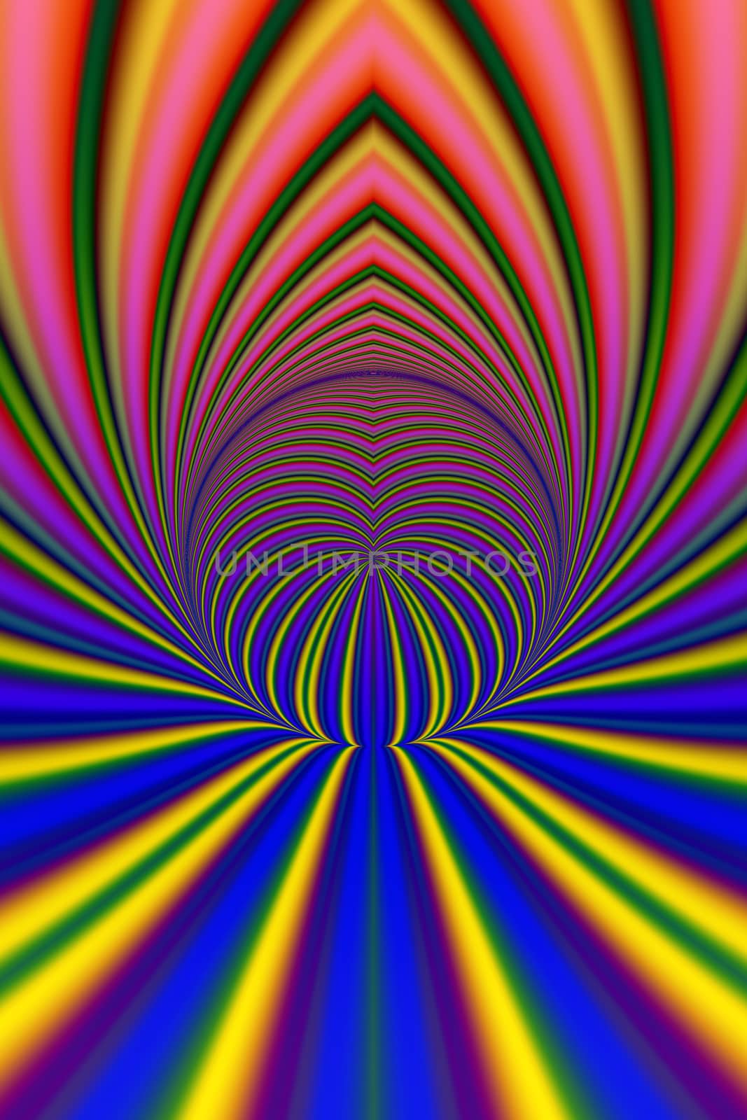 Computer generated abstract colorful fractal artwork for creative design, art, home decoration, entertainment, and mobile and PC screen wallpaper