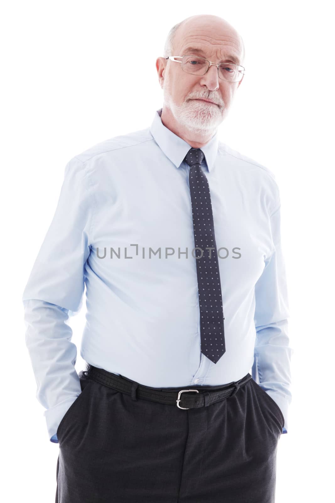 Senior Businessman on white by ALotOfPeople