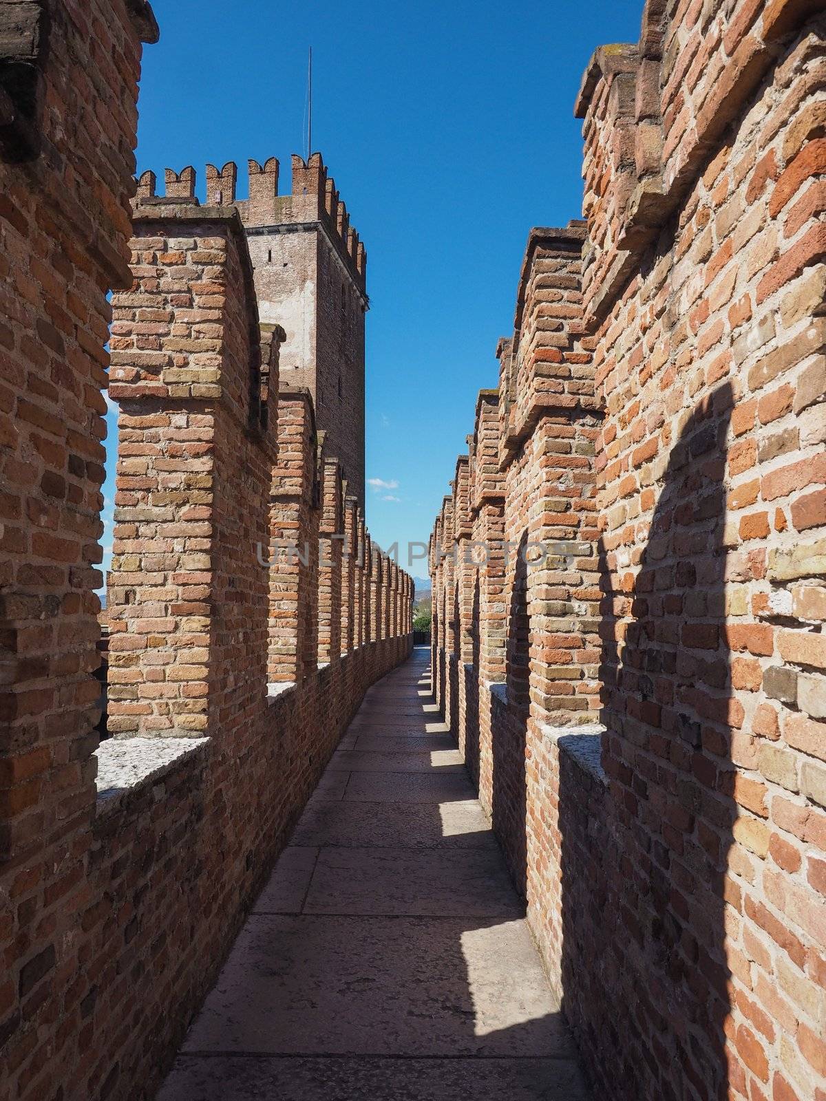 VERONA, ITALY - CIRCA MARCH 2019: Castelvecchio (meaning Old Castle)